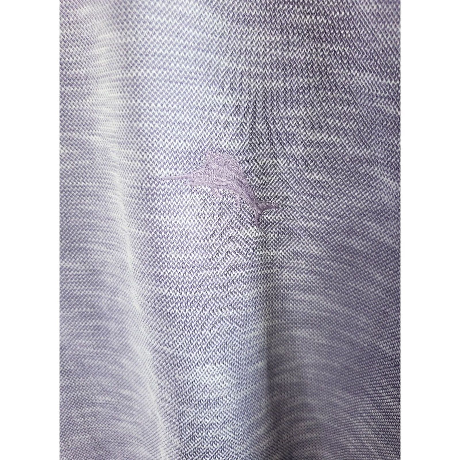 Tommy Bahama VINTAGE Tommy Bahama Mens L Purple Polo Golf Short Sleeve Shirt 70% Tencel 30% Polyester Size US L / EU 52-54 / 3 - 4 Thumbnail