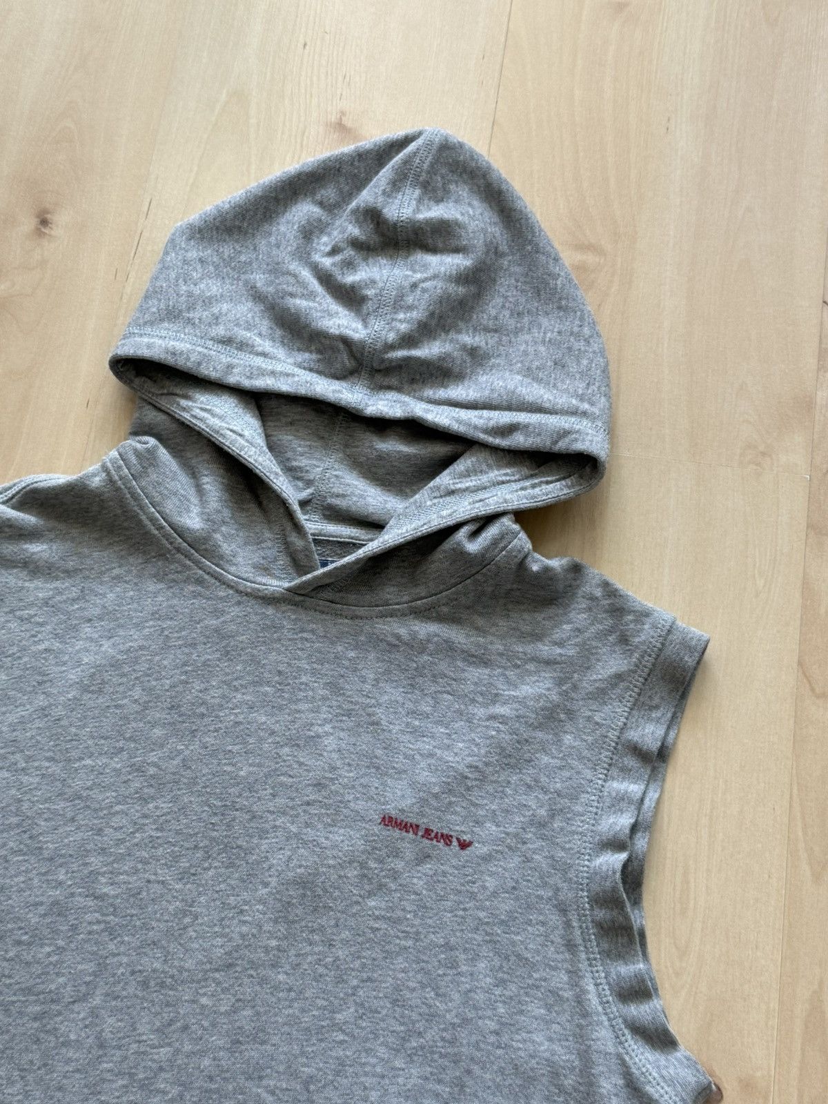 Armani Giorgio Armani Jeans logo vest hooded sweatshirt Size US S / EU 44-46 / 1 - 6 Thumbnail