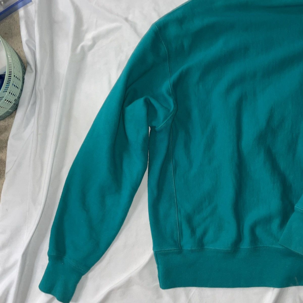 Champion Champion Reverse Weave Teal Sweatshirt Size Large for Women Size L / US 10 / IT 46 - 4 Thumbnail