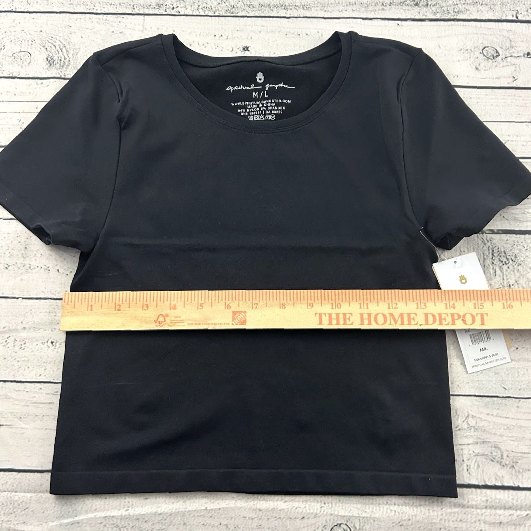 Spiritual Gangster Spiritual Gangster Tee Shirt Short Sleeve Women’s M/L Black - Rae Seamless Activewear Shirt Womens M Size M / US 6-8 / IT 42-44 - 5 Thumbnail