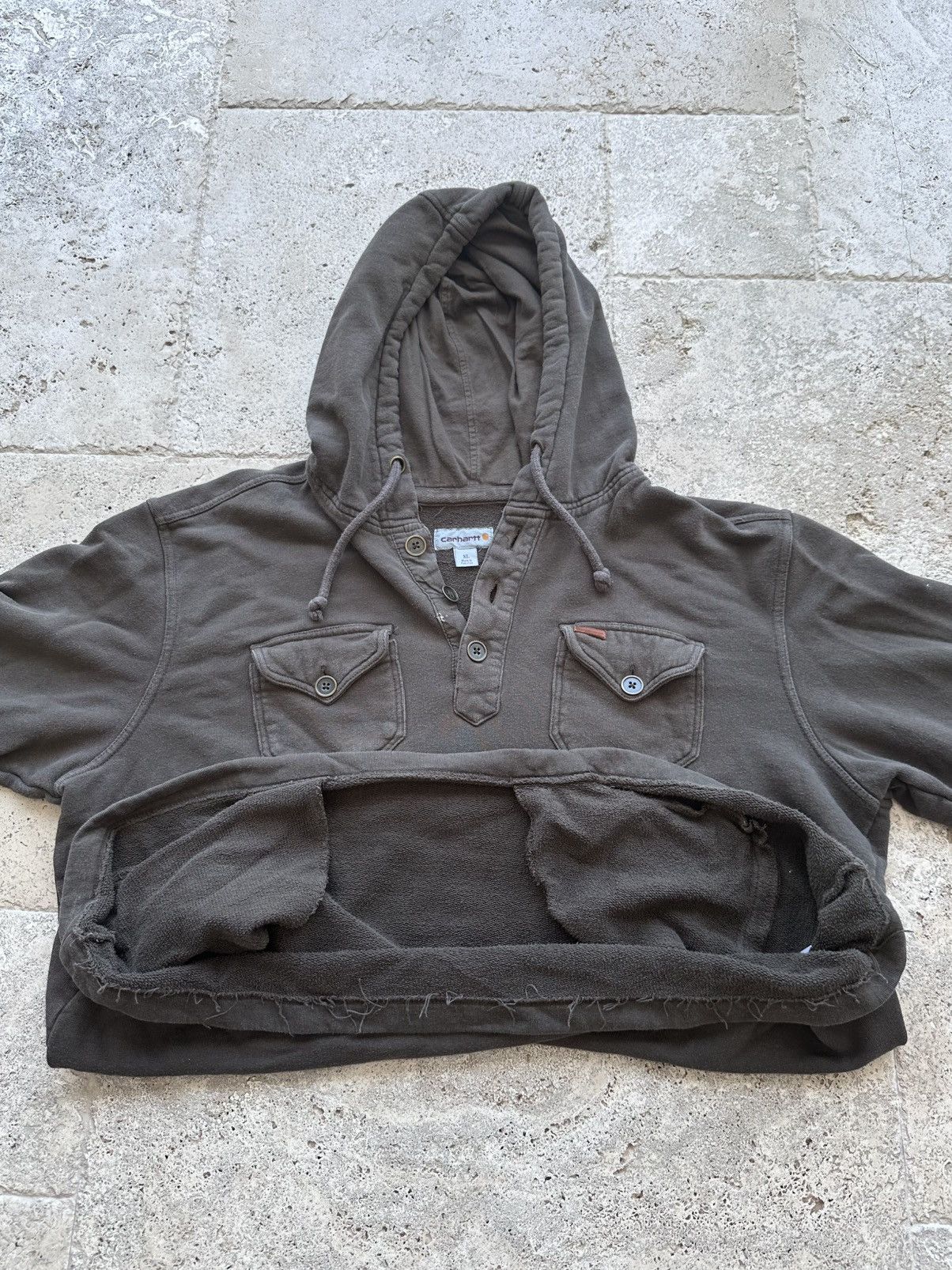 Carhartt Vintage Carhartt Popover Hoodie Size US XL / EU 56 / 4 - 4 Thumbnail