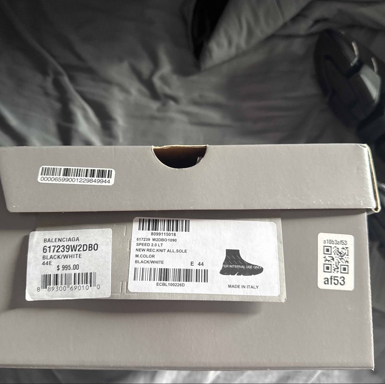 Balenciaga Balenciaga Speed 2.0 Sneaker 'All Over Logo - Black' Size US 11 / EU 44 - 7 Thumbnail