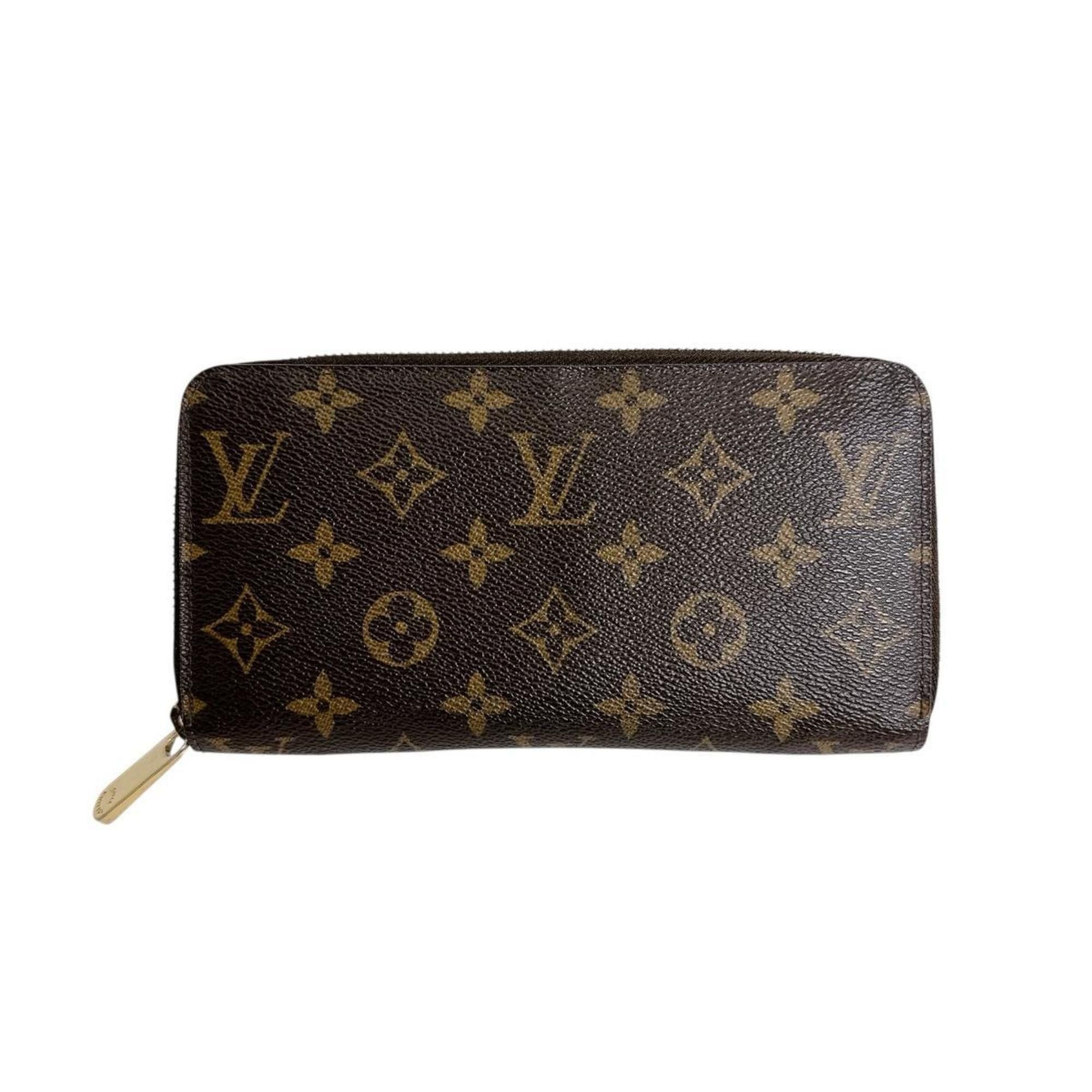Louis Vuitton Louis Vuitton Zippy Wallet with Round Zipper, Monogram Canvas, Brown, M60017 Size ONE SIZE - 1 Thumbnail