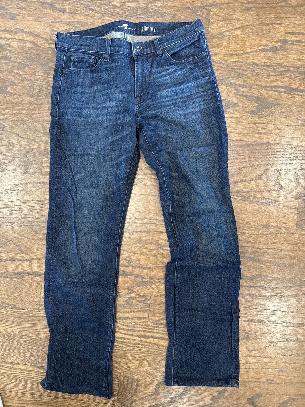 7 For All Mankind 7 for All Mankind Slimmy Jeans Size US 34 / EU 50 - 3 Thumbnail