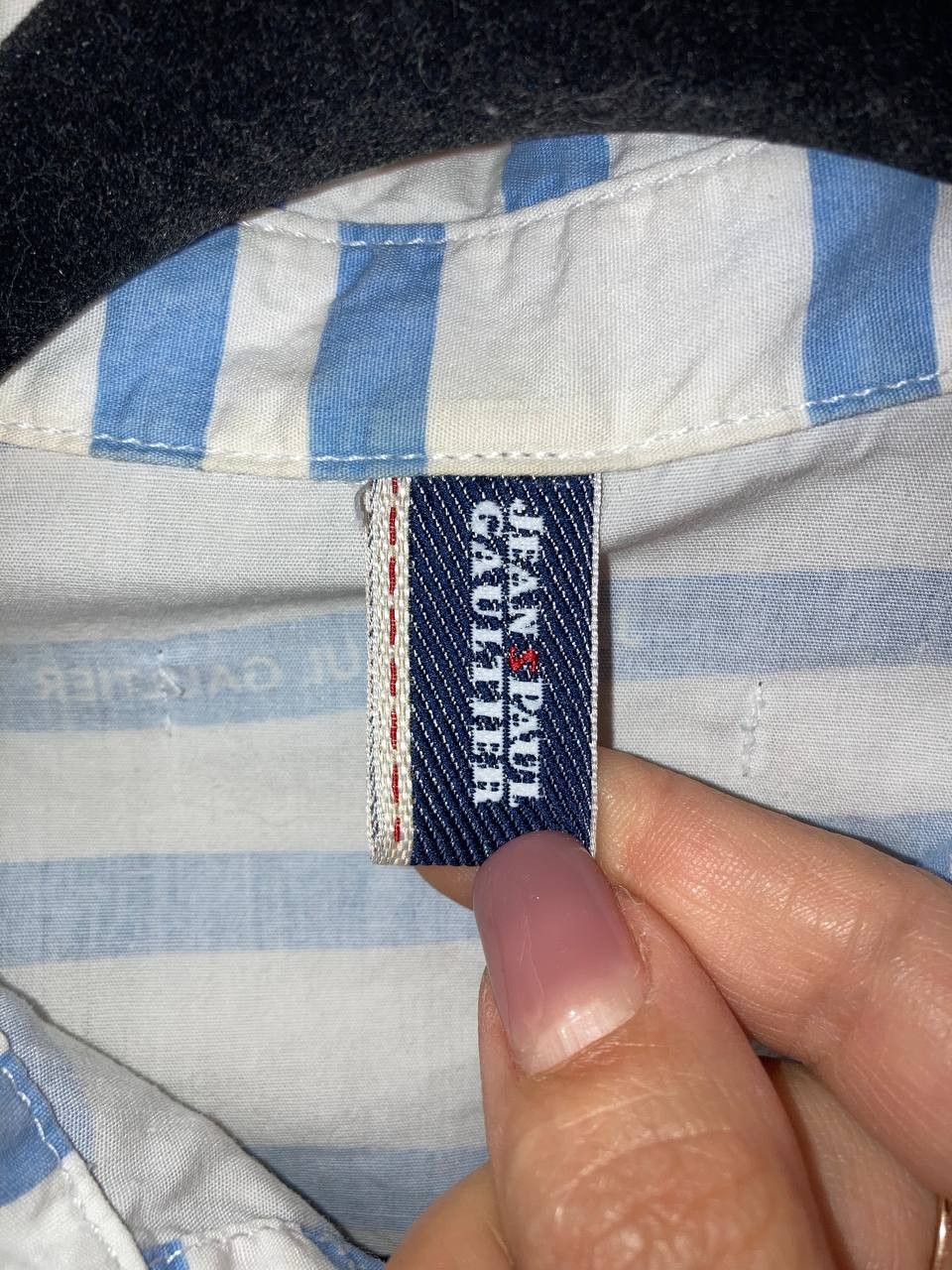 Jean Paul Gaultier JEAN PAUL GAULTIER STRIPED DRESS SHIRT BUTTON AVANT GARD Size XS / US 0-2 / IT 36-38 - 11 Thumbnail