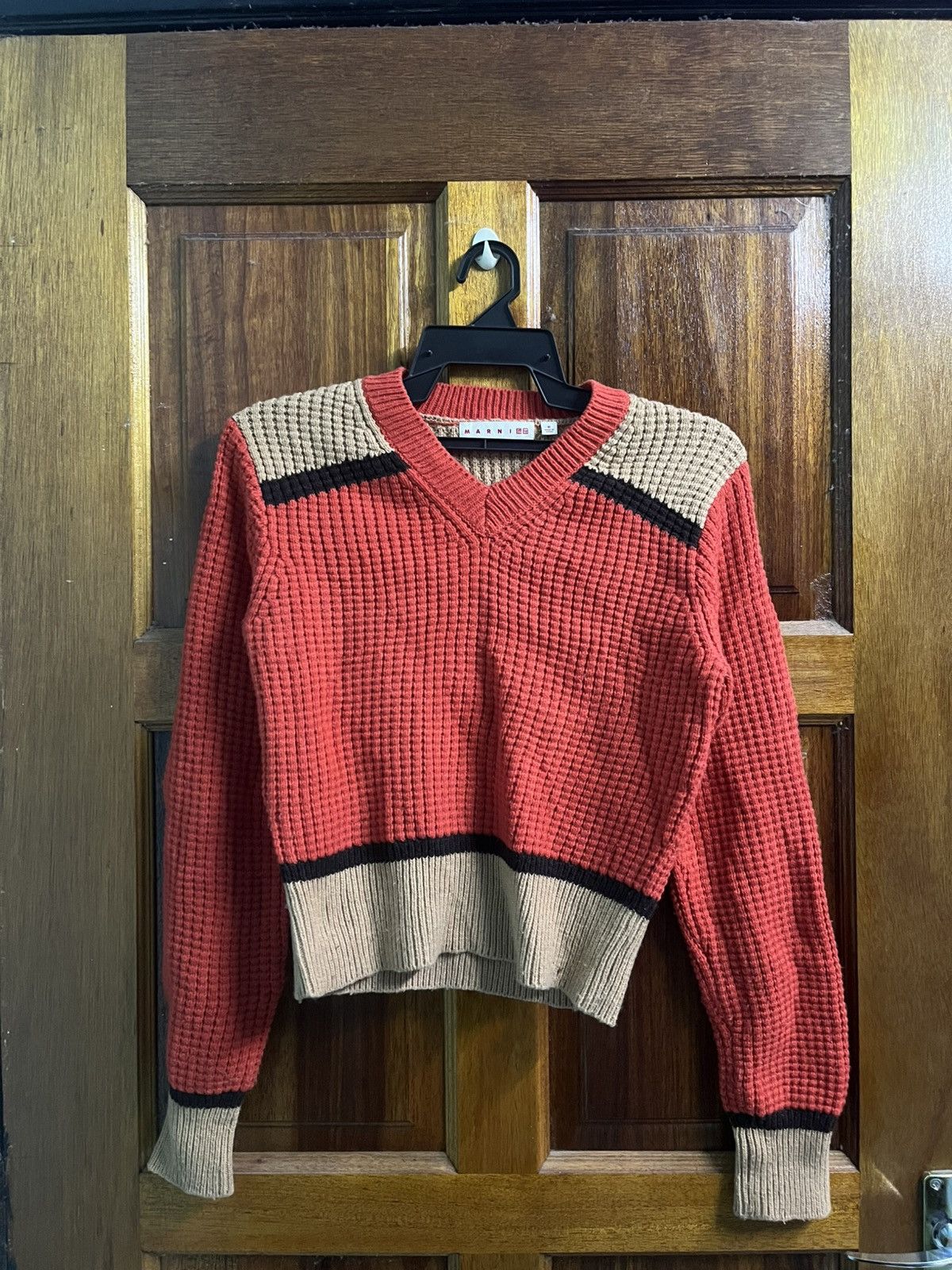 Marni × Uniqlo Uniqlo x Marni Popcorn Knit V-Neck Sweater Size M / US 6-8 / IT 42-44 - 1 Thumbnail