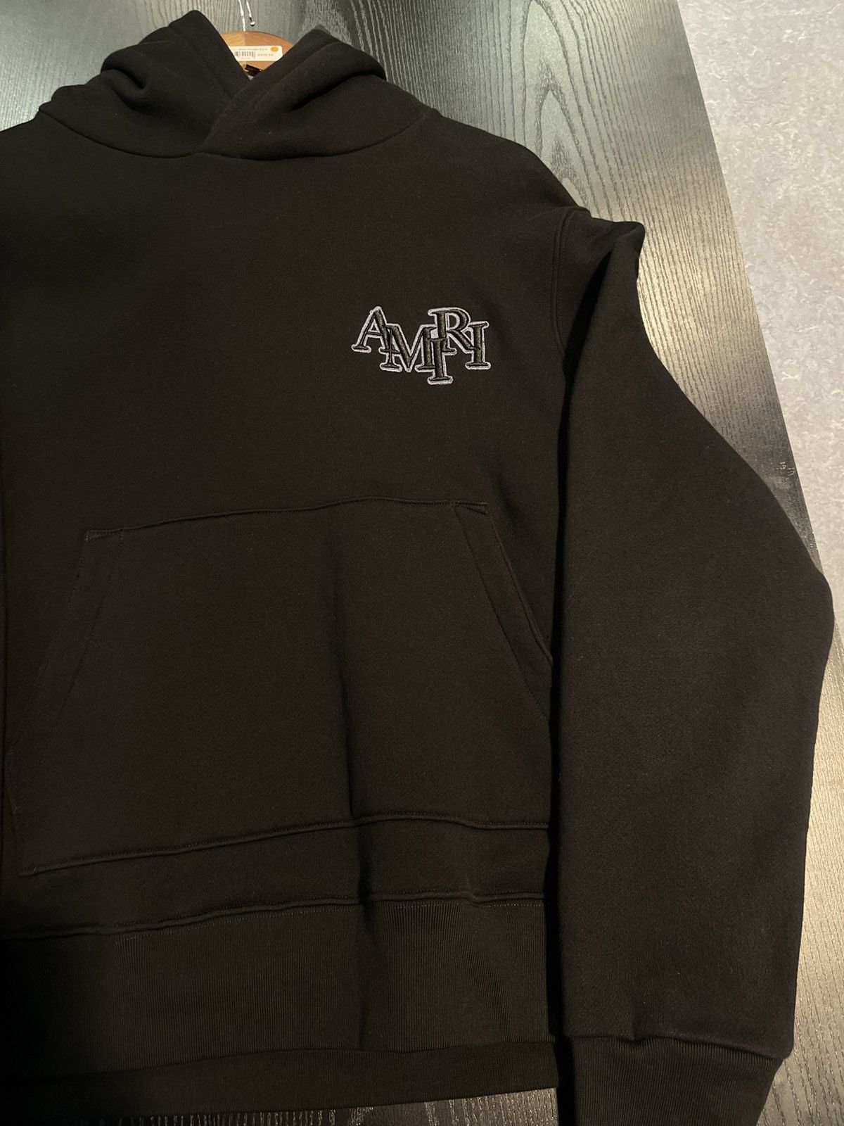 Amiri Size L - Amiri Appliqué Logo Hoodie in Black Size US L / EU 52-54 / 3 - 3 Thumbnail