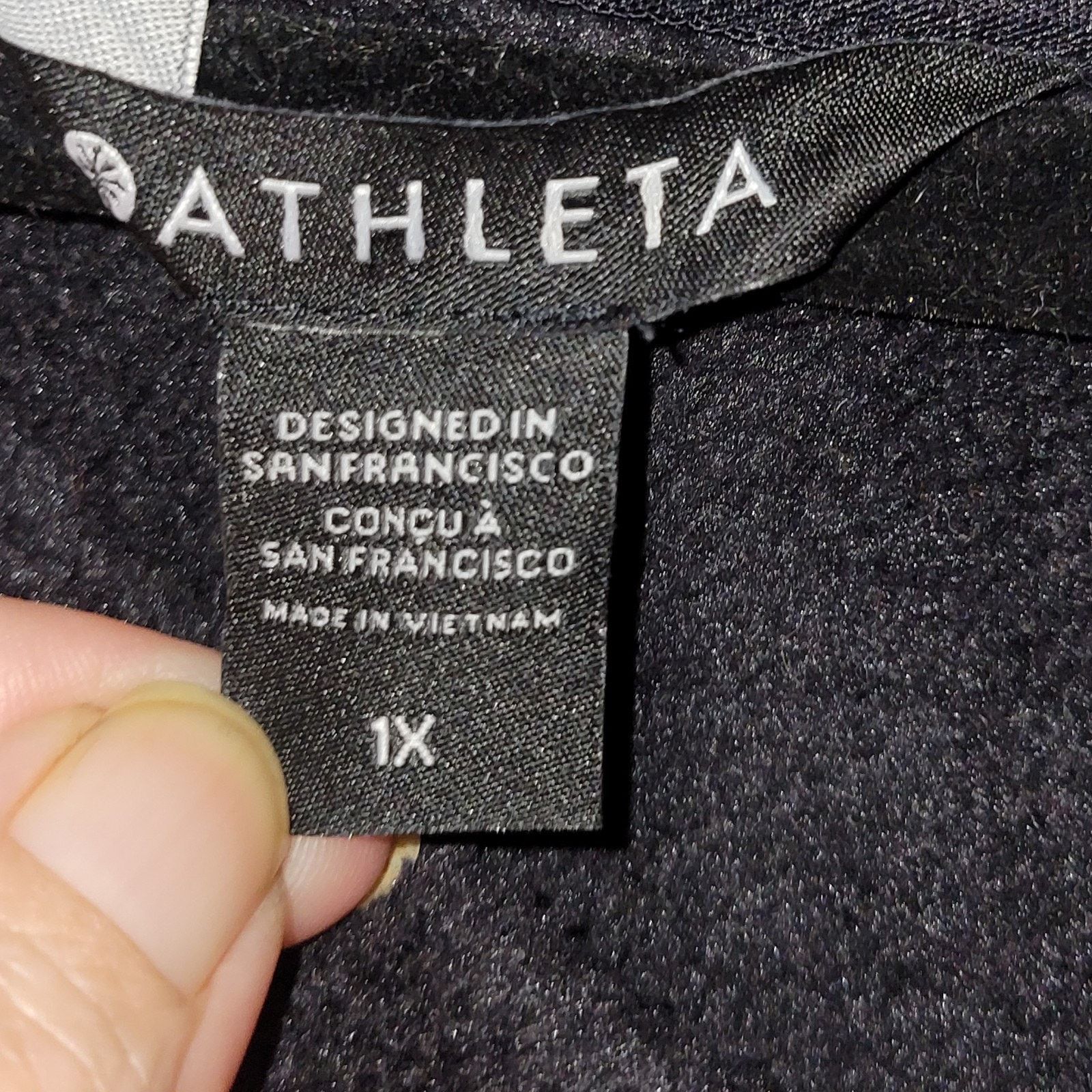 Athleta Athleta Cozy Zip Fleece Tunic Sweatshirt Dress SZ XL Black Size XL / US 12-14 / IT 48-50 - 7 Thumbnail