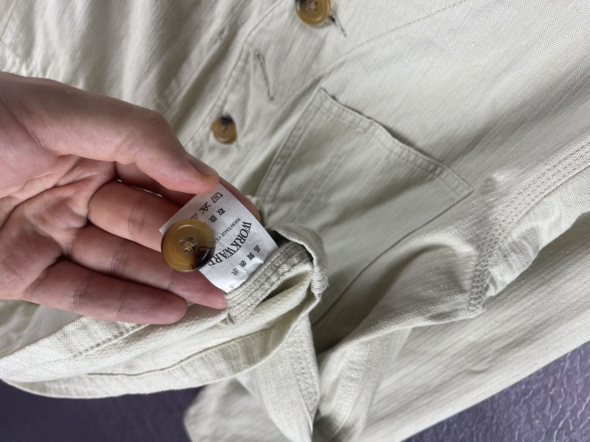 Japanese Brand 3 days union Workware Union Made beige blazer jacket work Size US L / EU 52-54 / 3 - 11 Thumbnail