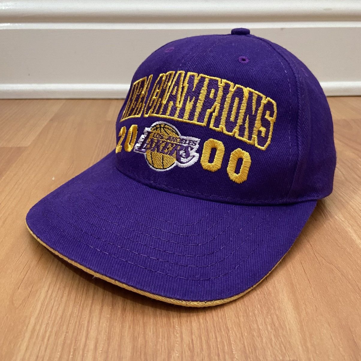 American Needle American Needle LA Lakers 2000 NBA Champions Strapback Hat Size ONE SIZE - 2 Thumbnail