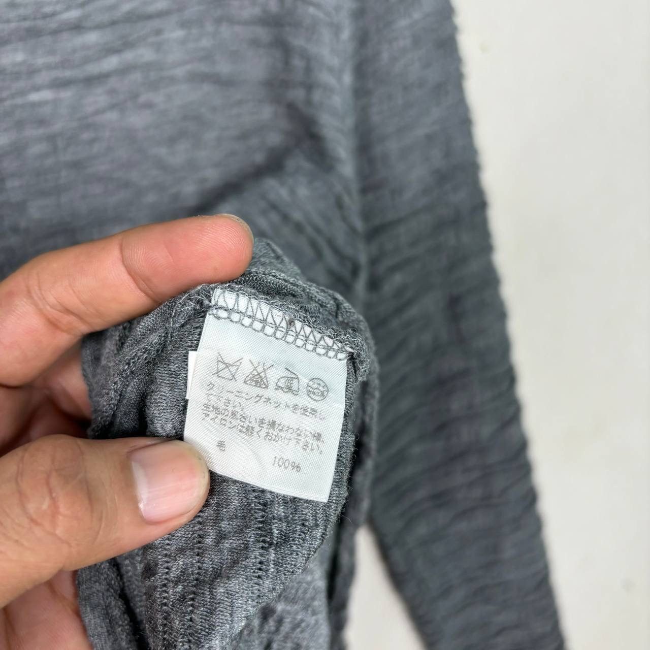 Issey Miyake Issey Miyake Plantation 90s Textured Wool Knit Sweater M Size US M / EU 48-50 / 2 - 7 Thumbnail