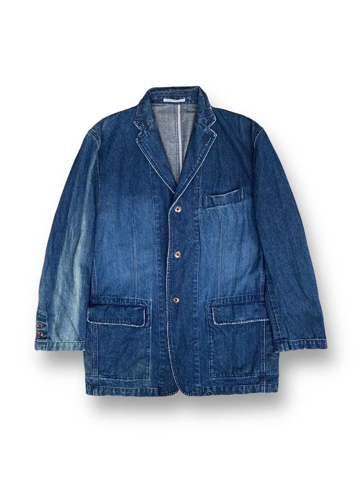 image of Jeaning Garage Denim Jacket. B8, Men's (Size 2XL)