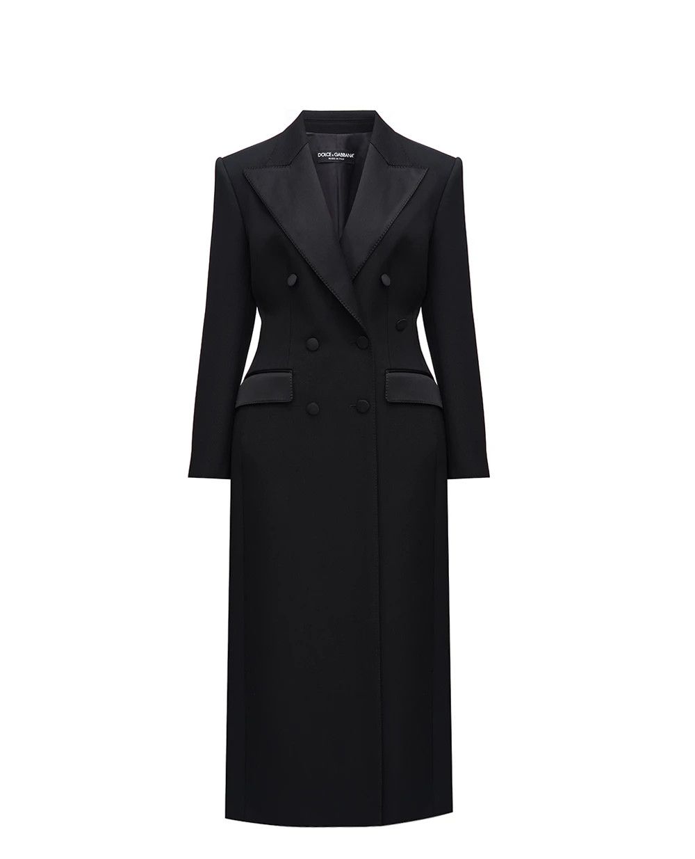 Dolce & Gabbana o1s22i1n0225 Double-breasted Coat in Black Size M / US 6-8 / IT 42-44 - 1 Thumbnail