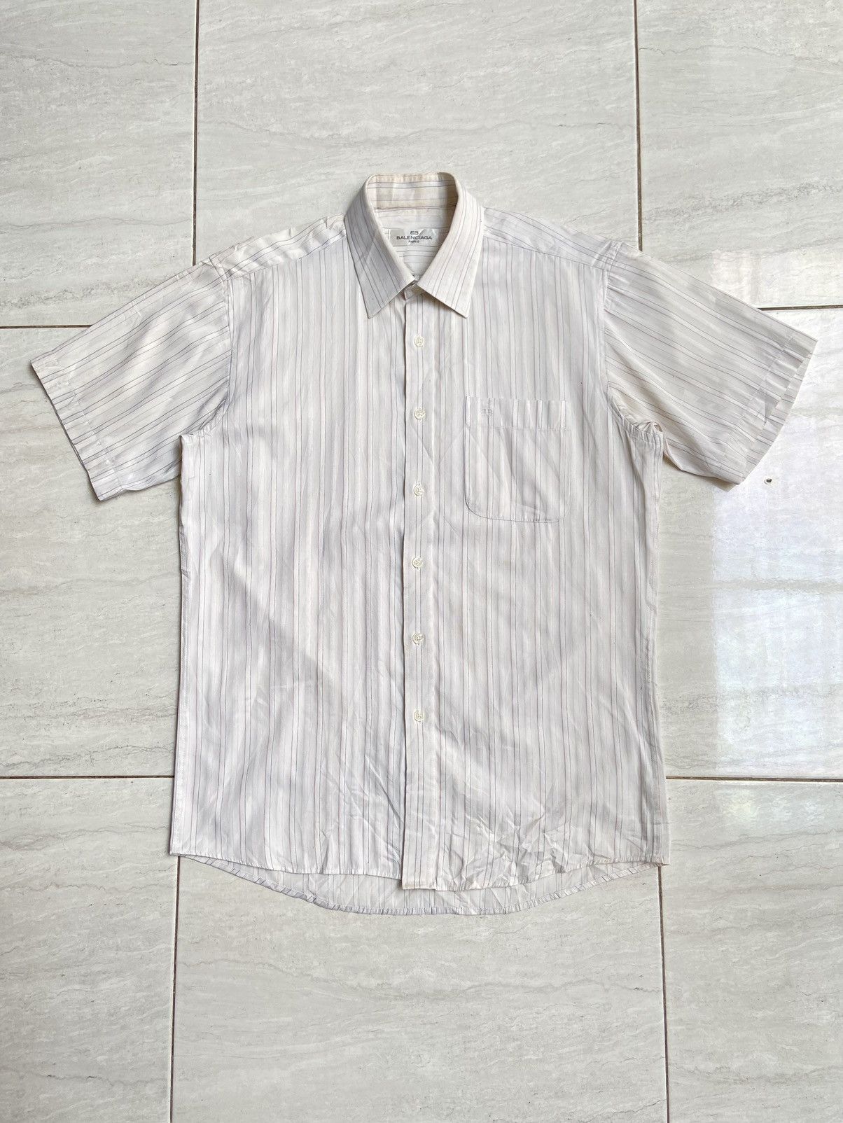 Balenciaga BALENCIAGA Striped Shirt Size US S / EU 44-46 / 1 - 1 Thumbnail
