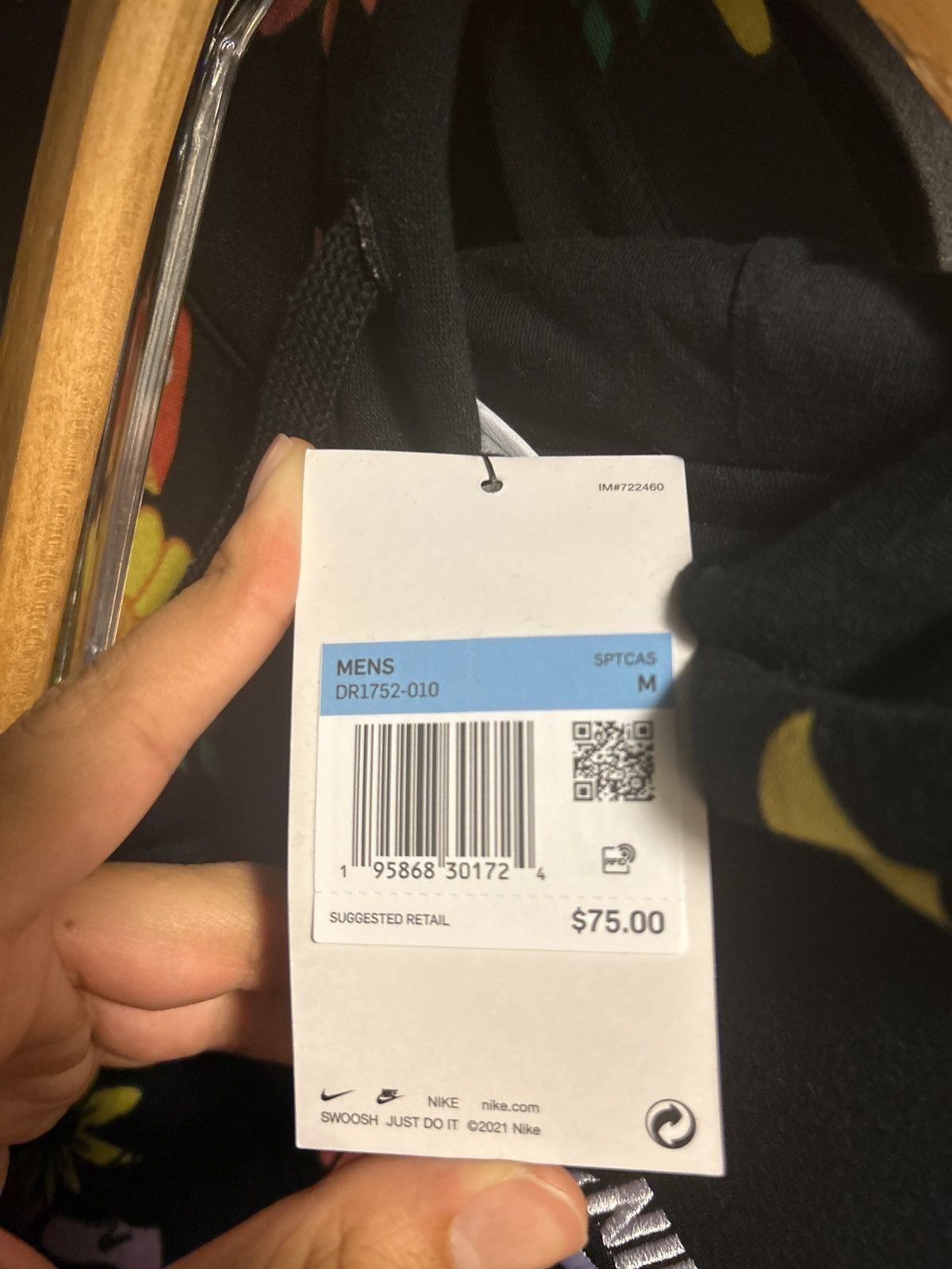 Nike Black Nike Hoodie with Tag Size US M / EU 48-50 / 2 - 7 Thumbnail