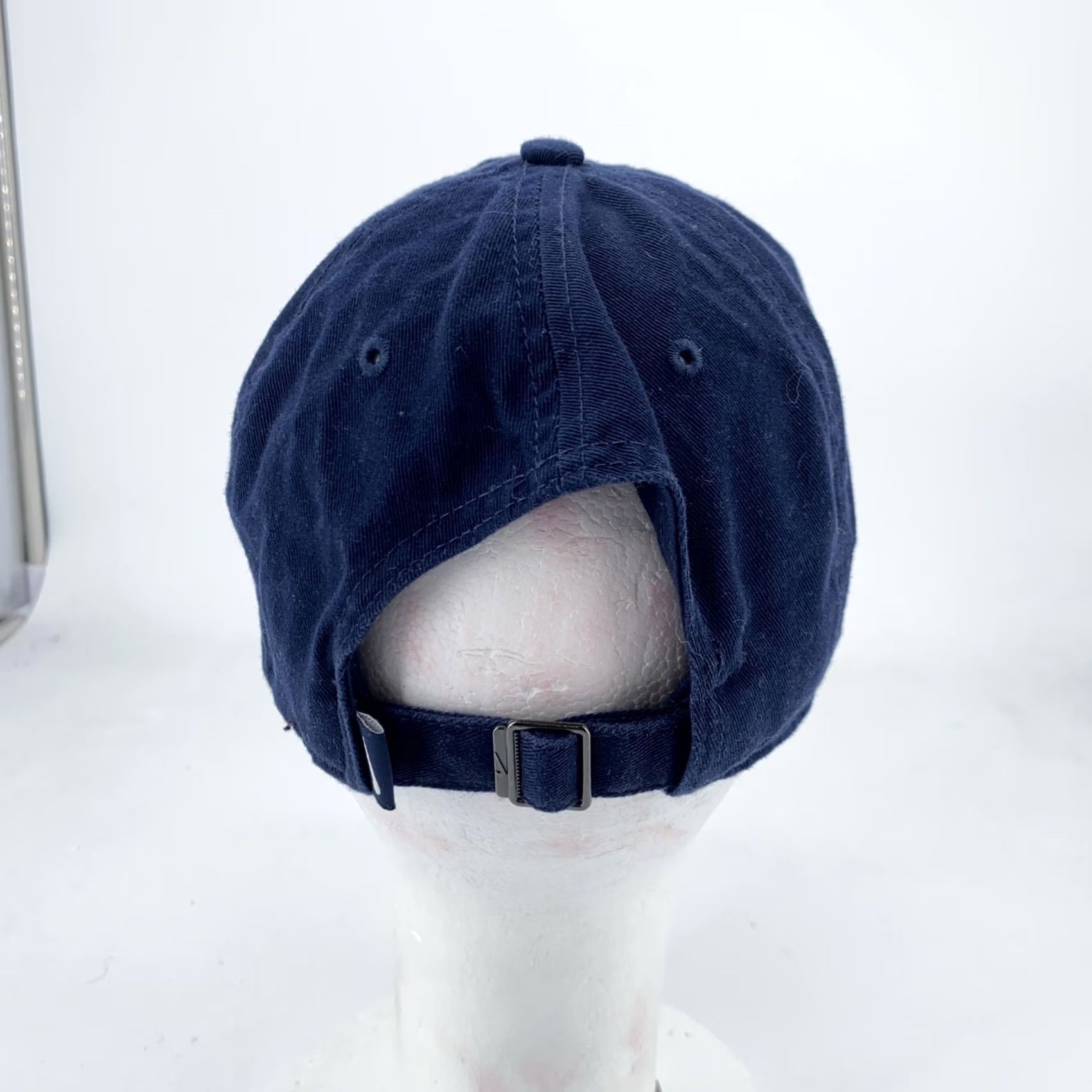 Nike Nike Hat Cap Strap Back Heritage86 Embroidered Swoosh Classic Mens One Size Blue Cotton Twill Adjustable Breathable Casual Sports Baseball Cap Size ONE SIZE - 3 Thumbnail