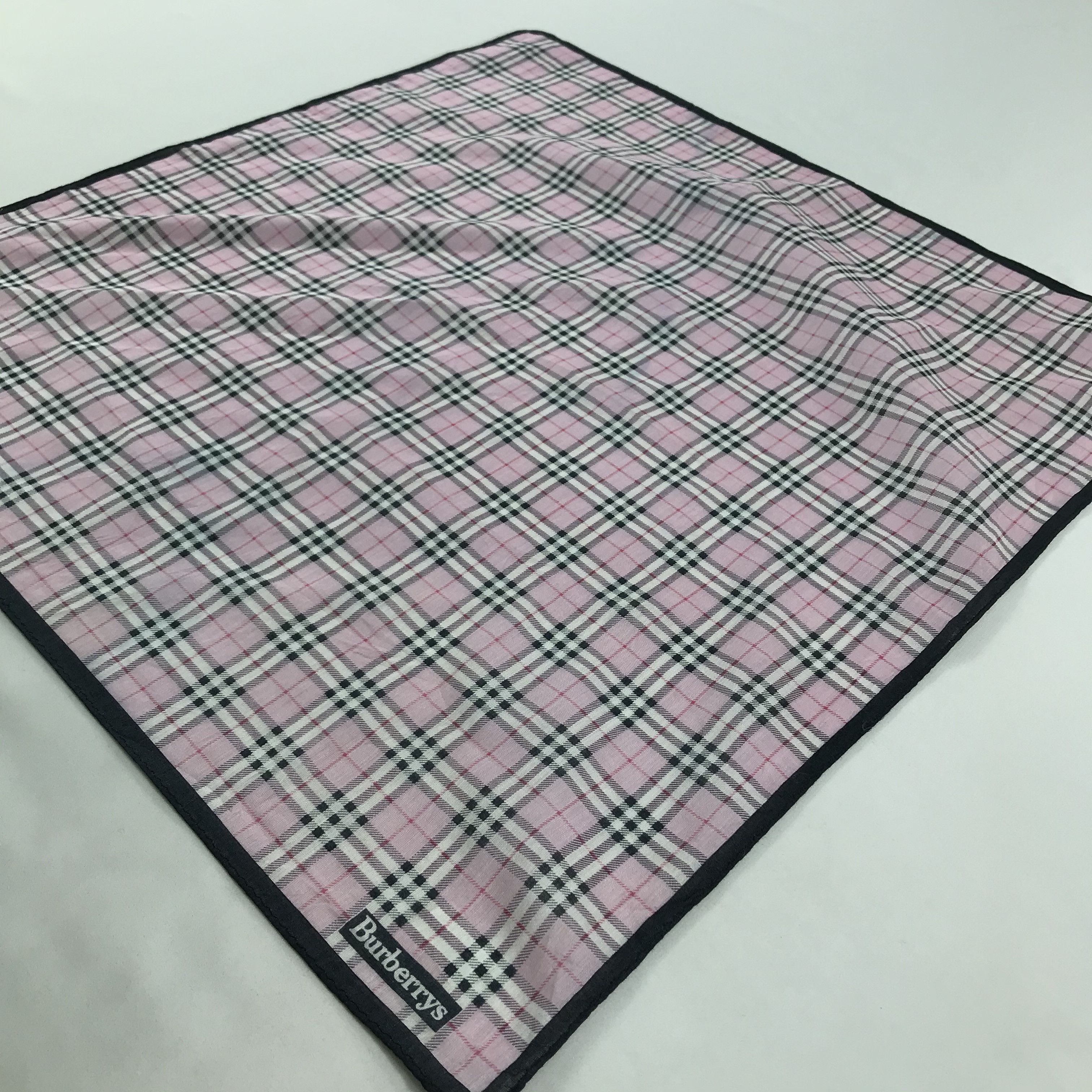 Burberry × Vintage Burberry Bandana / Handkerchief / Neckerchief - S1562 Size ONE SIZE - 2 Thumbnail