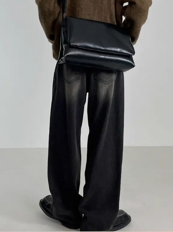 Japanese Brand Kizuki x Juri Vintage washed distressed loose wide-leg jeans Size US 32 / EU 48 - 5 Thumbnail