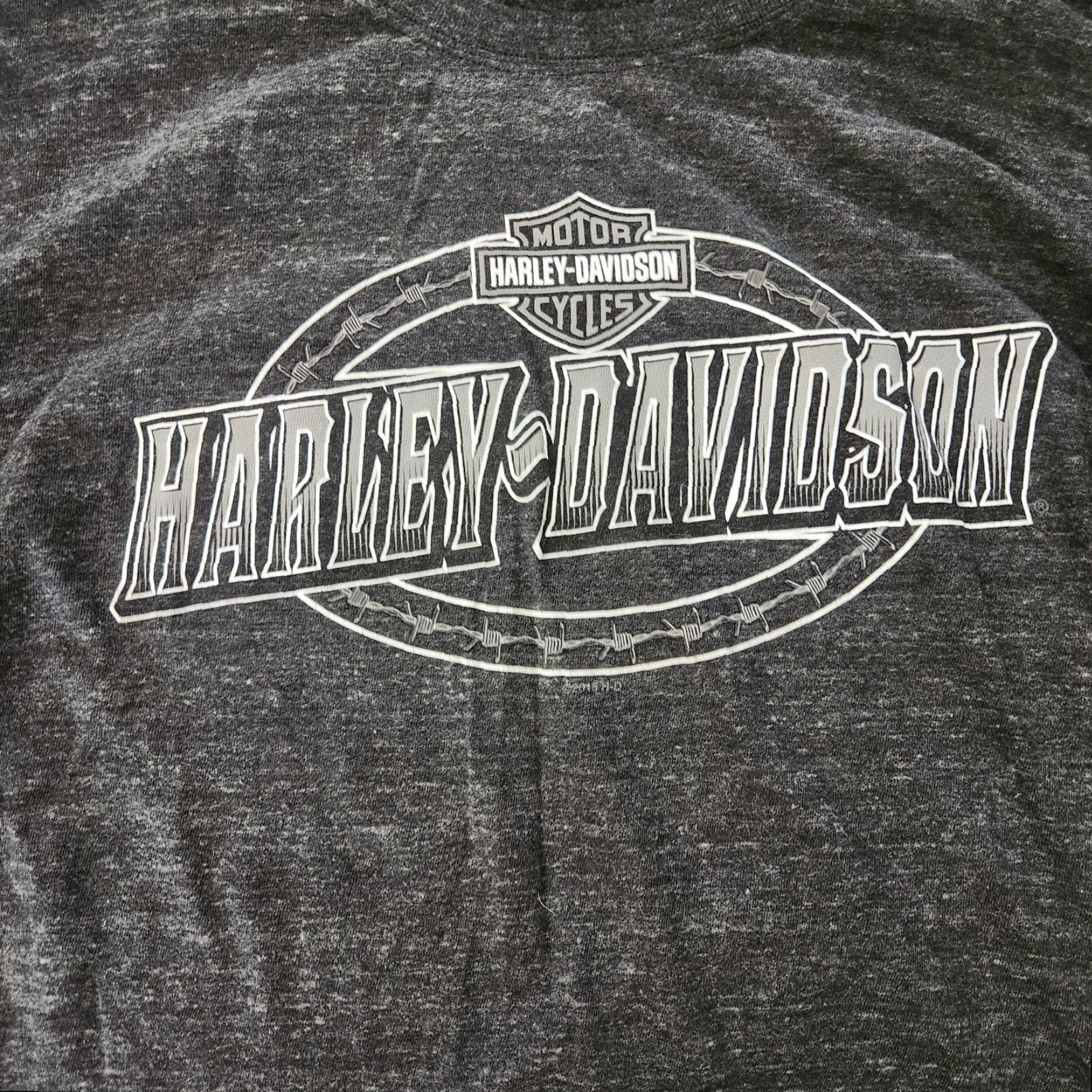 Harley Davidson Harley-Davidson T-Shirt Mens L Gray Long Sleeve Shirt Crew Neck Size US L / EU 52-54 / 3 - 2 Thumbnail