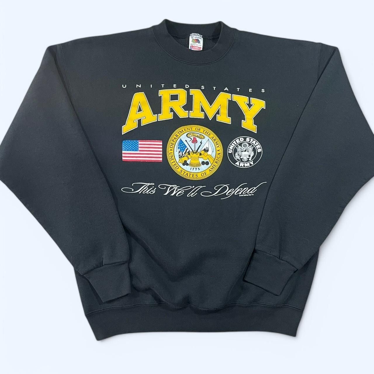 Fruit Of The Loom × Vintage Vintage 1992 United States Army Sweatshirt Size US XL / EU 56 / 4 - 1 Thumbnail