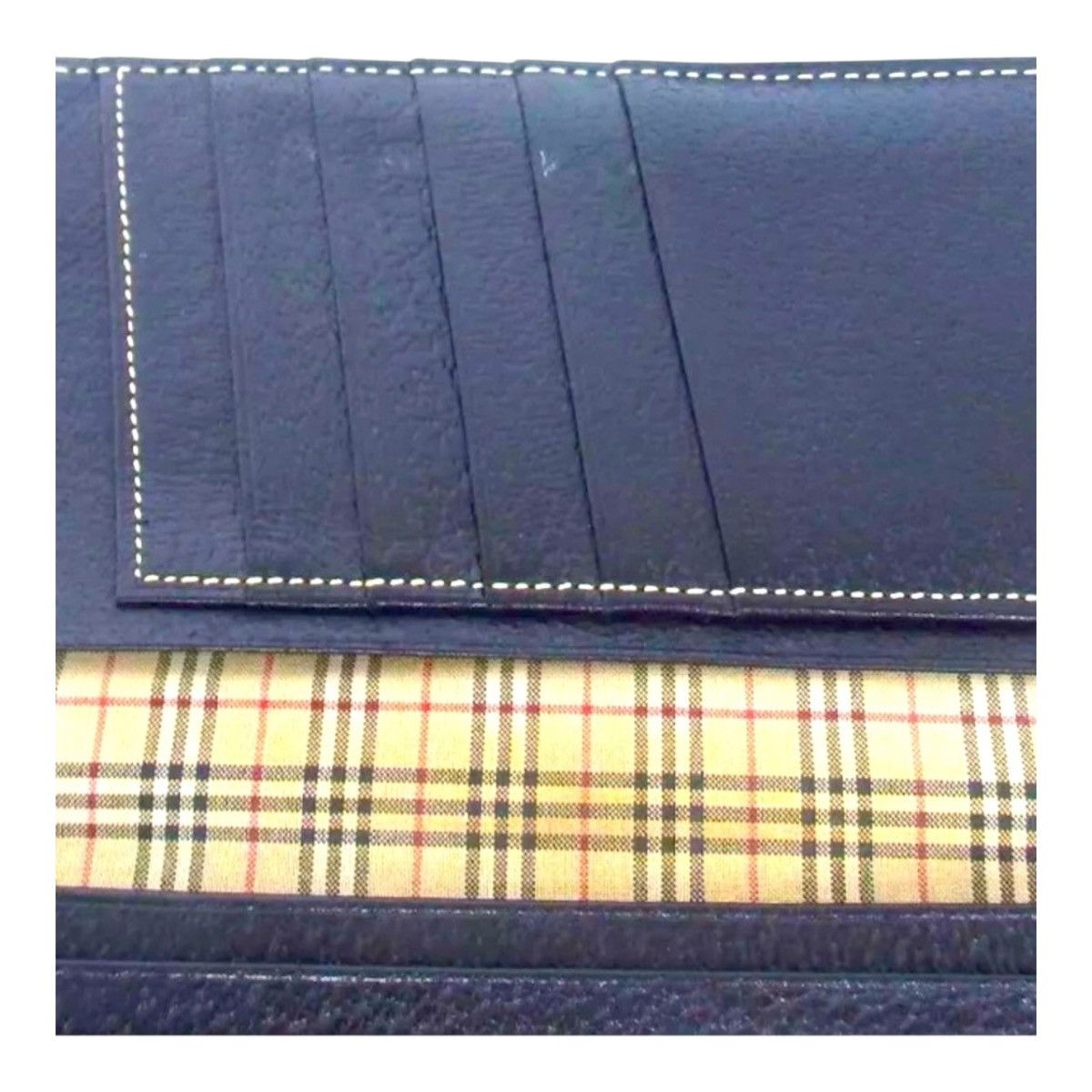 Burberry BURBERRY Leather Long Wallet Genuine Leather with NovaChek Size ONE SIZE - 5 Thumbnail