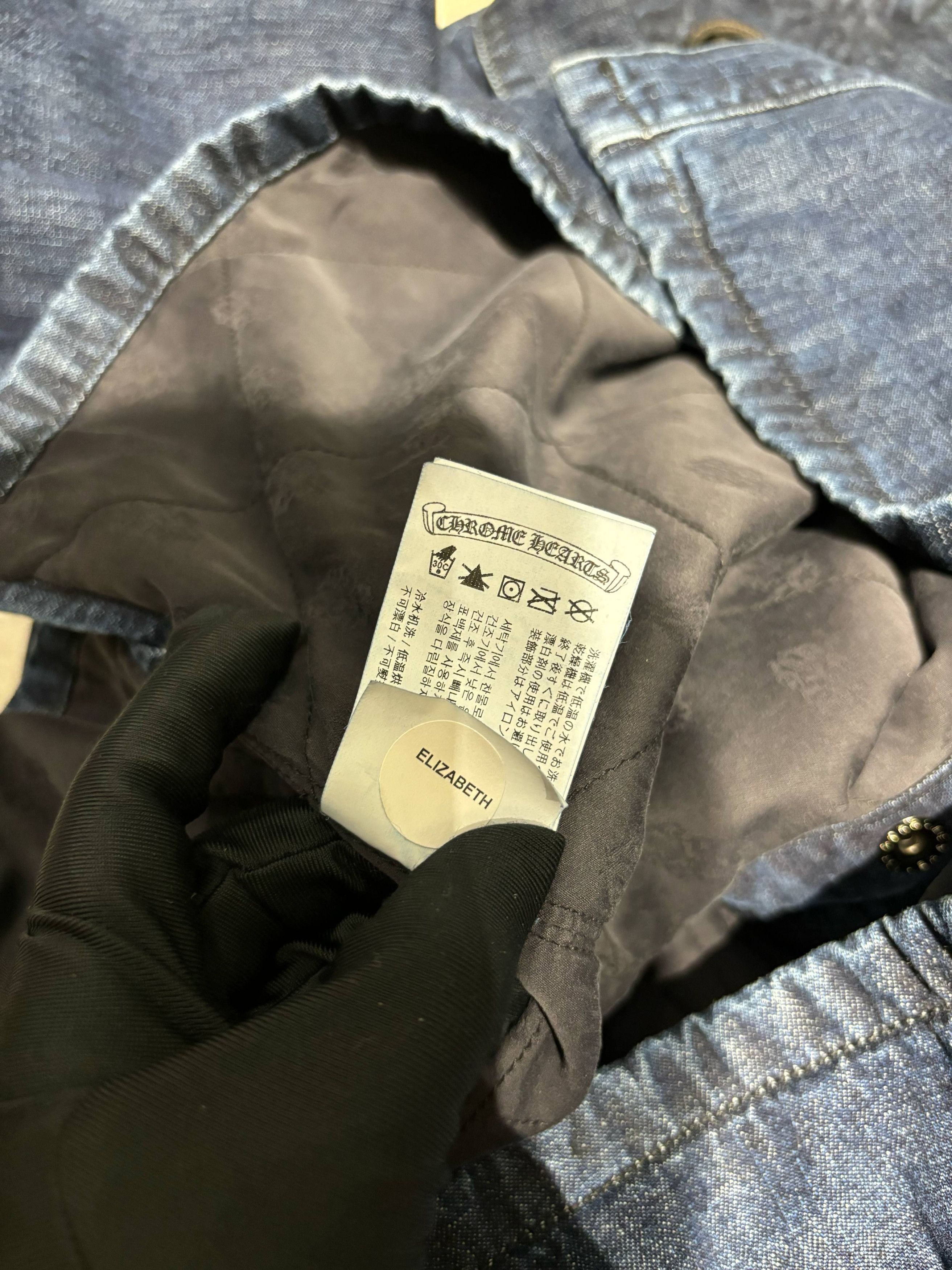 Chrome Hearts Chrome Hearts Blue & White Script Padded Denim Jacket Size US L / EU 52-54 / 3 - 10 Thumbnail