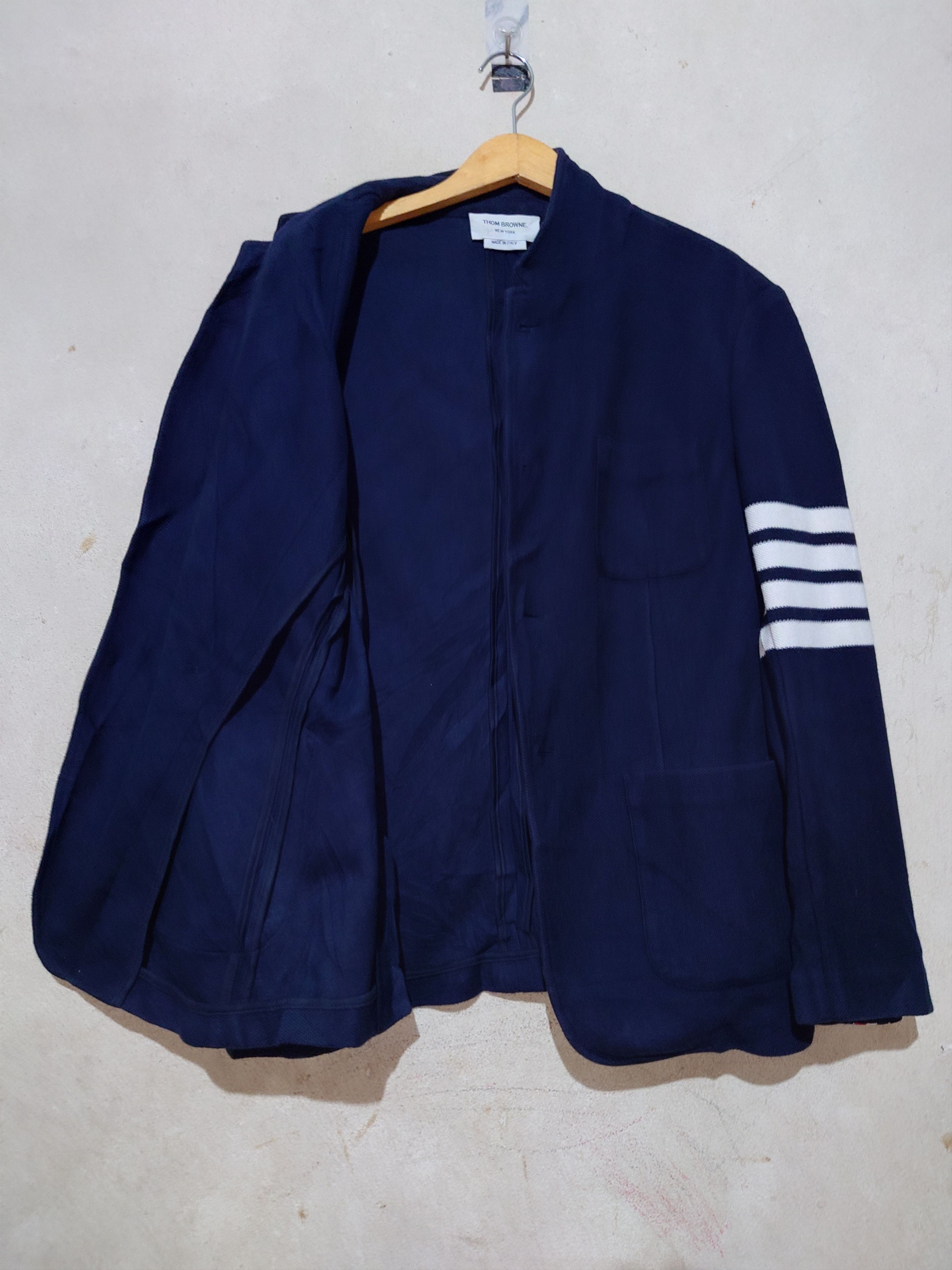 Thom Browne Thom Browne 4-bar Tech Pique Sportcoat Navy Size 1 Size US S / EU 44-46 / 1 - 3 Thumbnail
