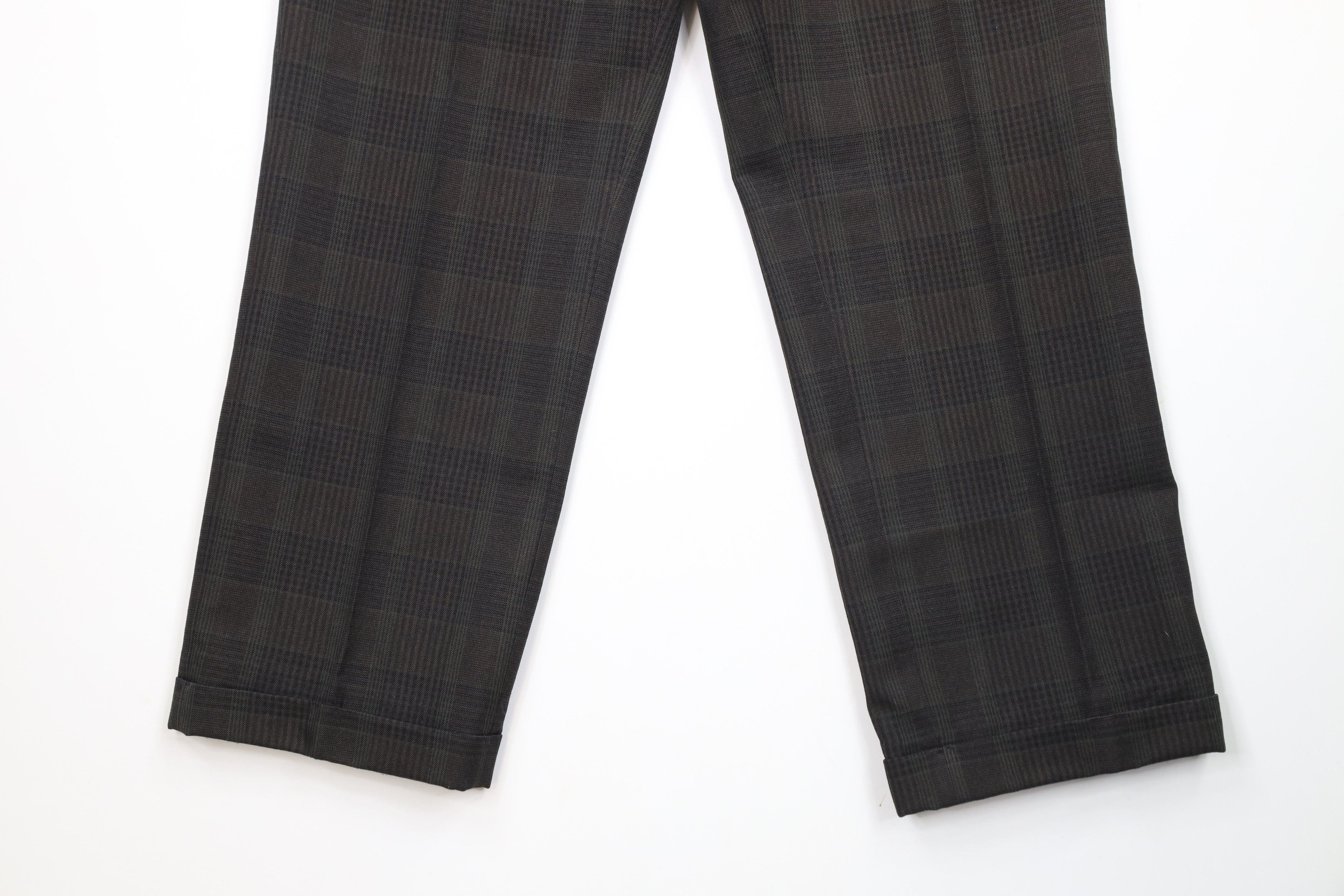 Vintage Vintage 90s Streetwear Cuffed Wide Leg Chino Pants Plaid Size US 32 / EU 48 - 4 Thumbnail