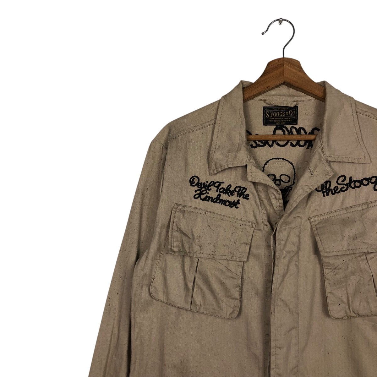 Japanese Brand 📌Vintage Stooge & Co Biker Jacket Big Logo Cafe Racer Size US S / EU 44-46 / 1 - 8 Thumbnail