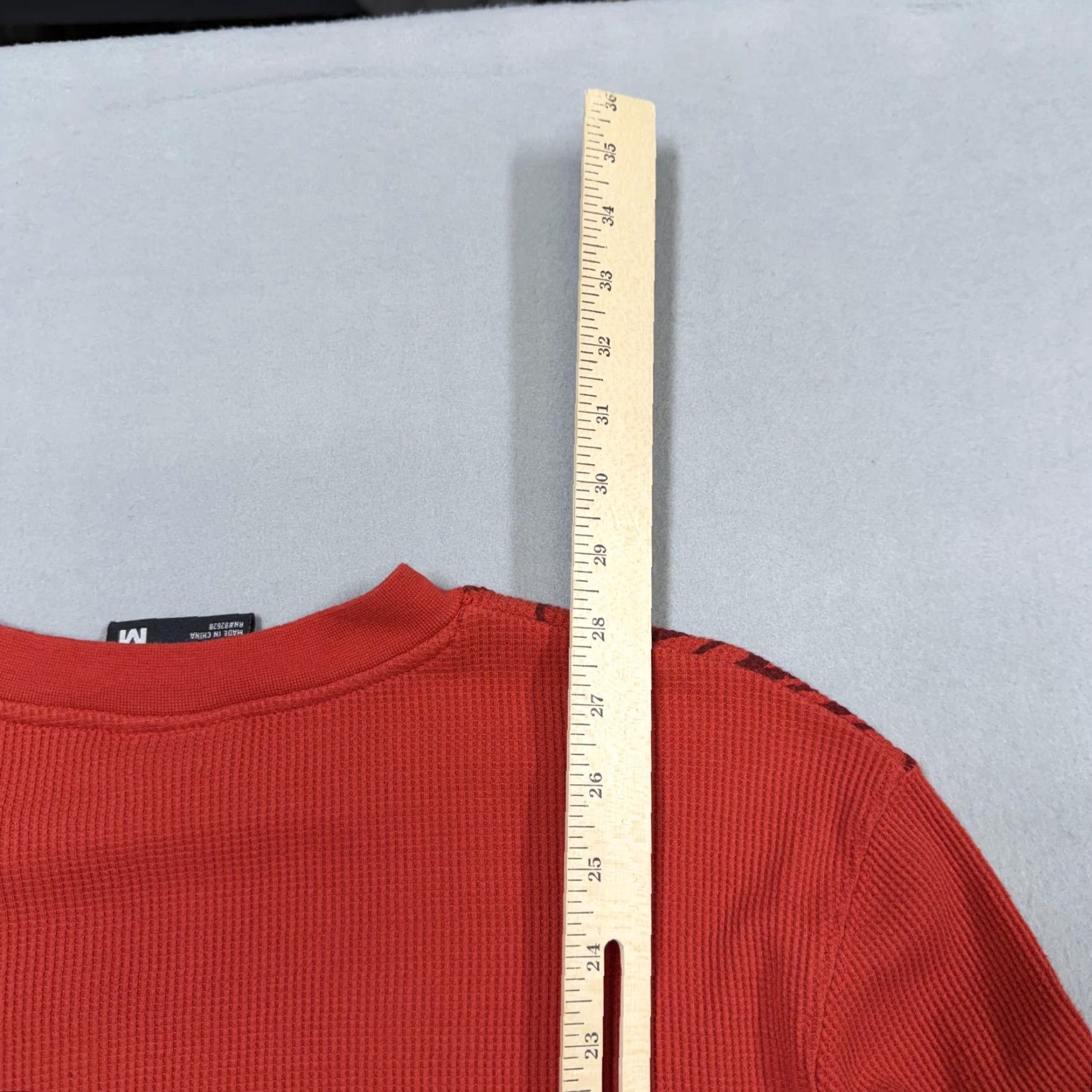 Southpole Southpole Shirt Mens Medium Red Thermal Y2K Grunge Skater Goth Size US M / EU 48-50 / 2 - 6 Thumbnail