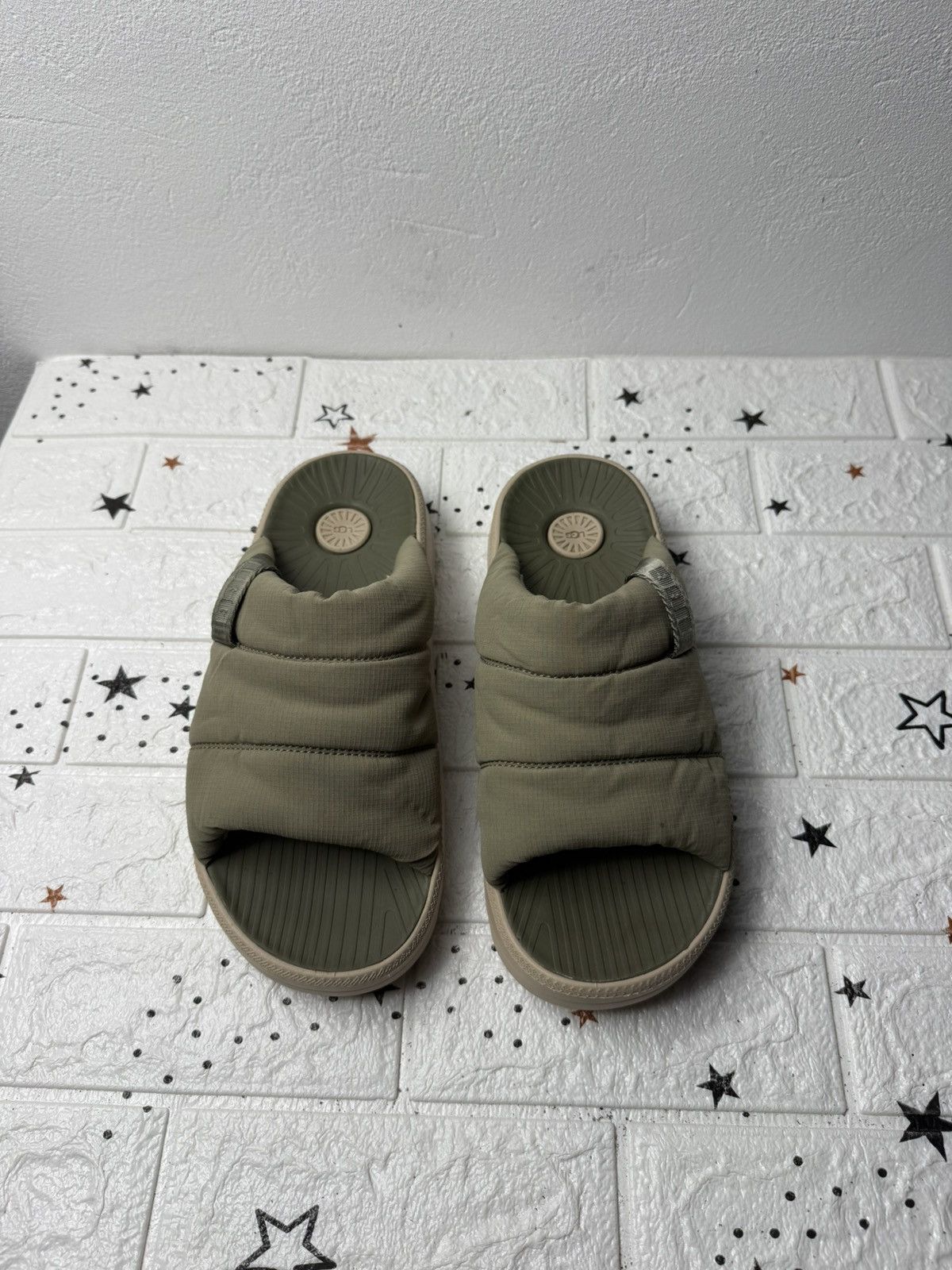 Ugg UGG Maxxer Slide Flip Flop Men US10 UK9 EUR43 Moss Green Size US 10 / EU 43 - 1 Thumbnail