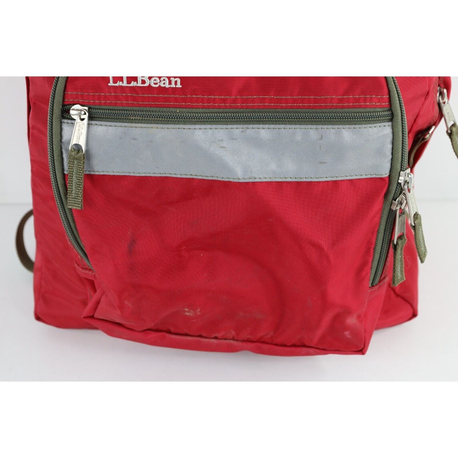 L.L. Bean × Vintage Vintage 90s Spell Out LL Bean Distressed Reflective Backpack Size ONE SIZE - 2 Thumbnail