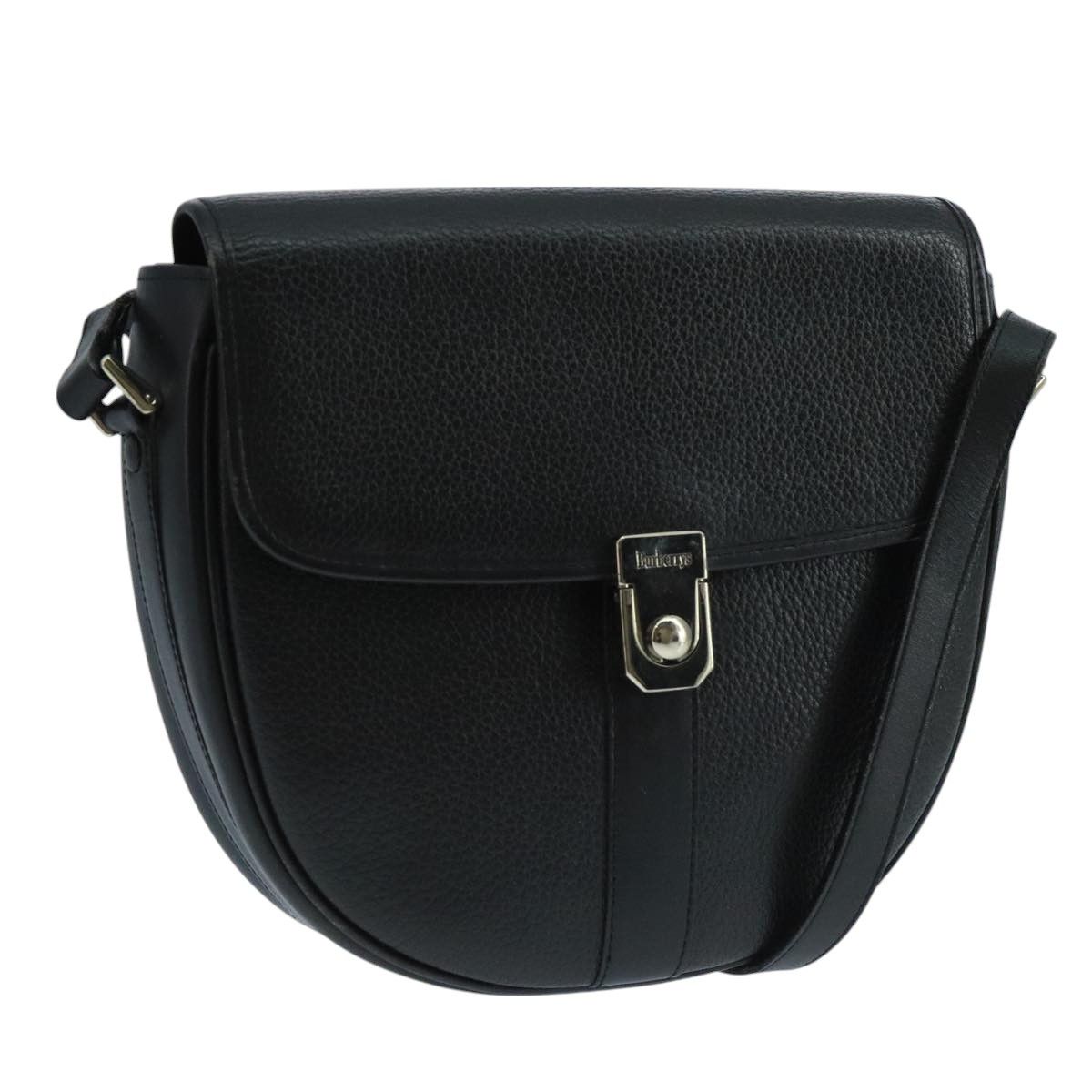 Burberry Black Leather Shoulder Bag (Pre-Owned) Size ONE SIZE - 1 Thumbnail