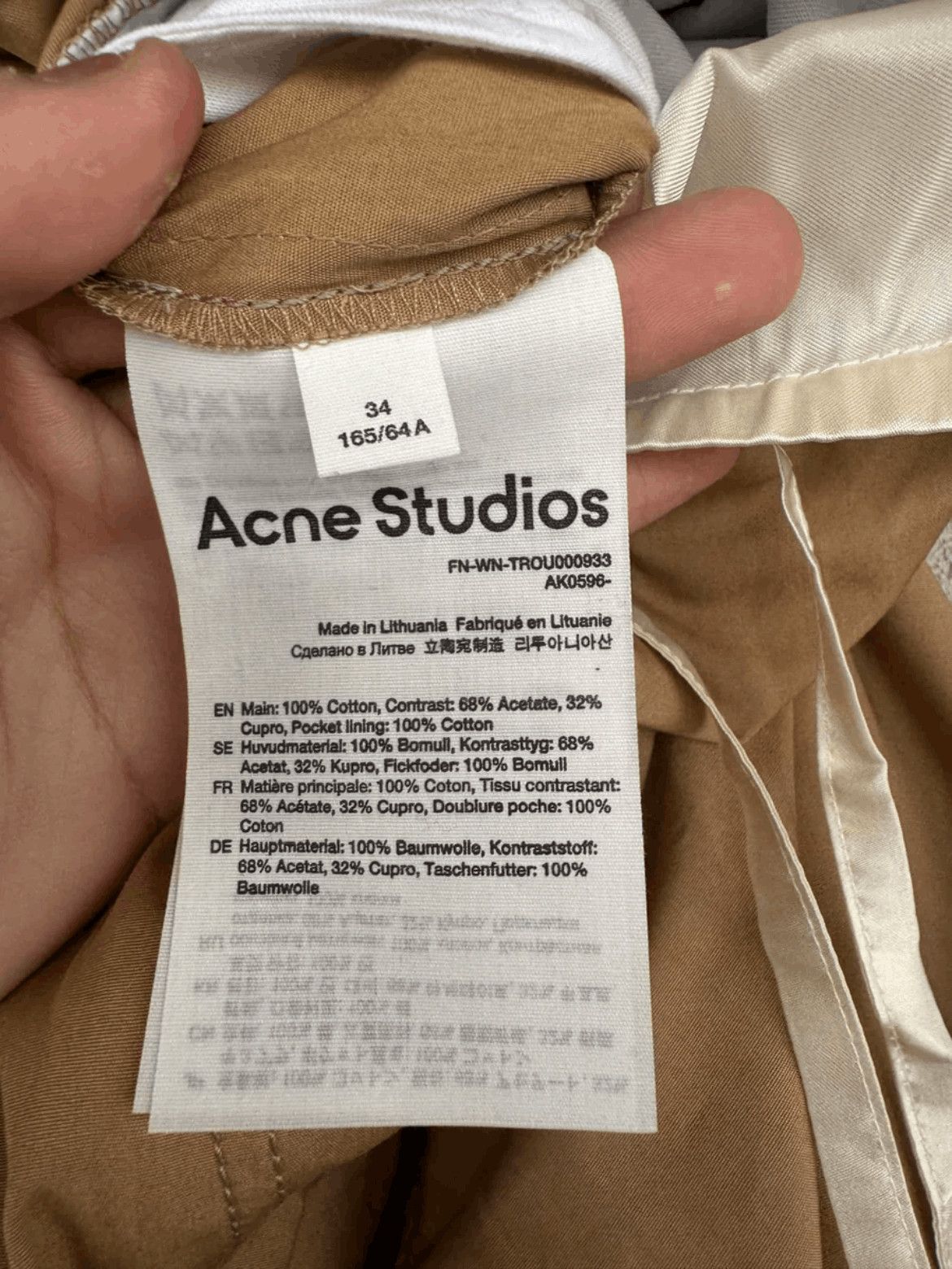 Acne Studios Acne Studios Double Waist Pants Size US 34 / EU 50 - 8 Thumbnail