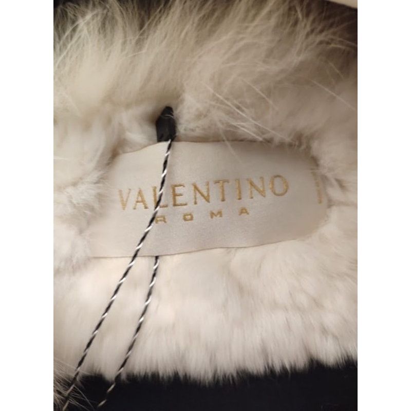 Valentino Valentino Roma Luxurious White Rabbit & Fox Fur Coat Sz. XL Size XL / US 12-14 / IT 48-50 - 6 Thumbnail