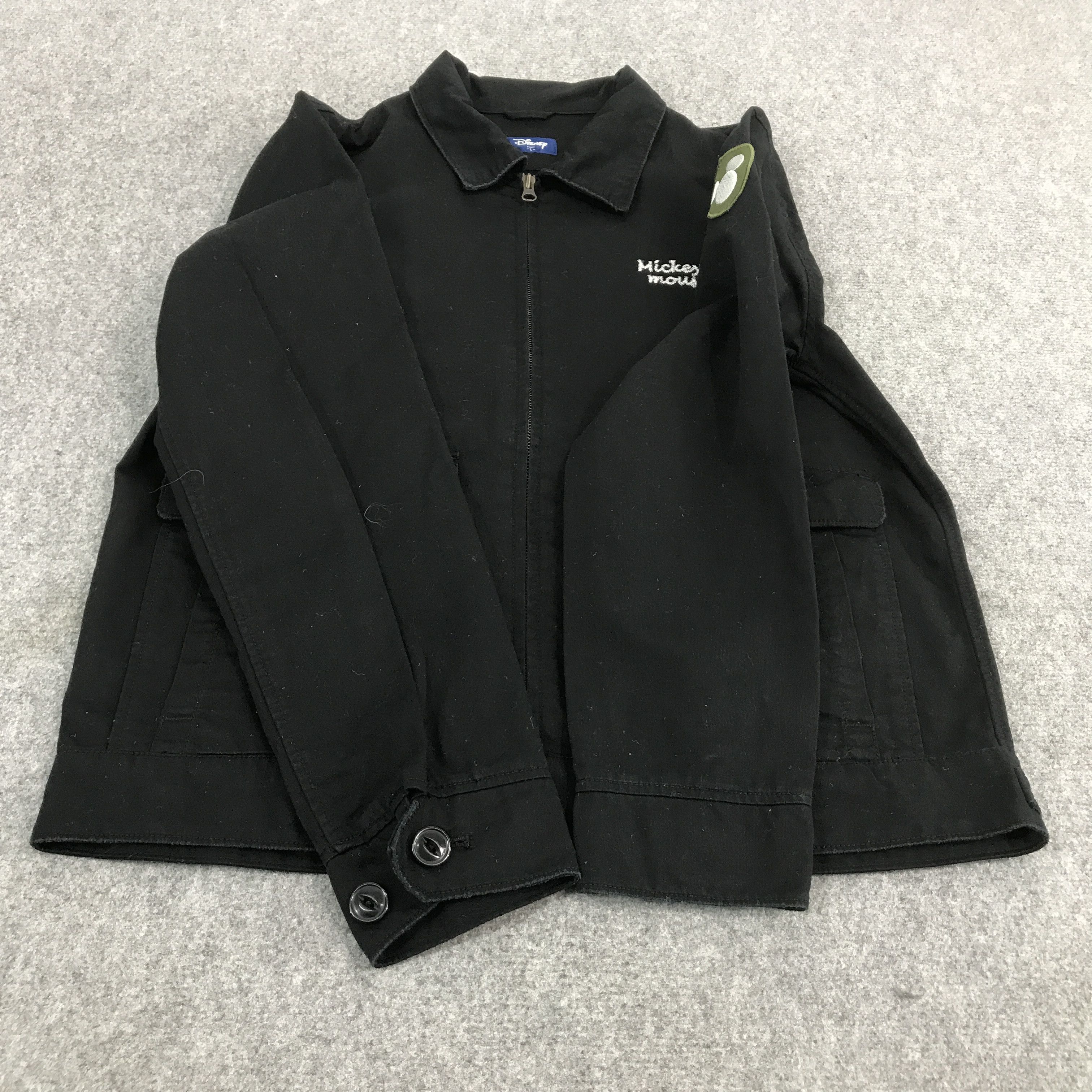 Disney × Japanese Brand MICKEY MOUSE BLACK ZIPPER JACKET Size US L / EU 52-54 / 3 - 8 Thumbnail