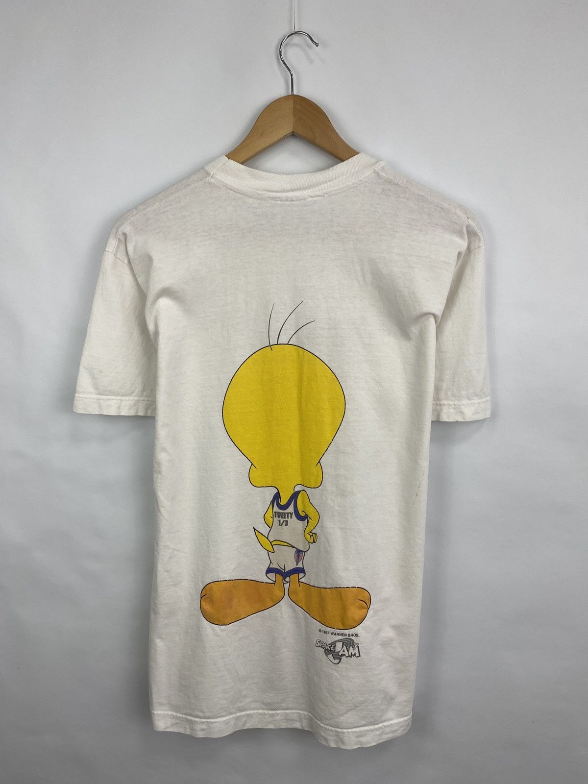 Cartoon Network 🇺🇸 Vintage 1997 Tweety Art Sylvester Movie World t-shirt Y2K Size US M / EU 48-50 / 2 - 7 Thumbnail