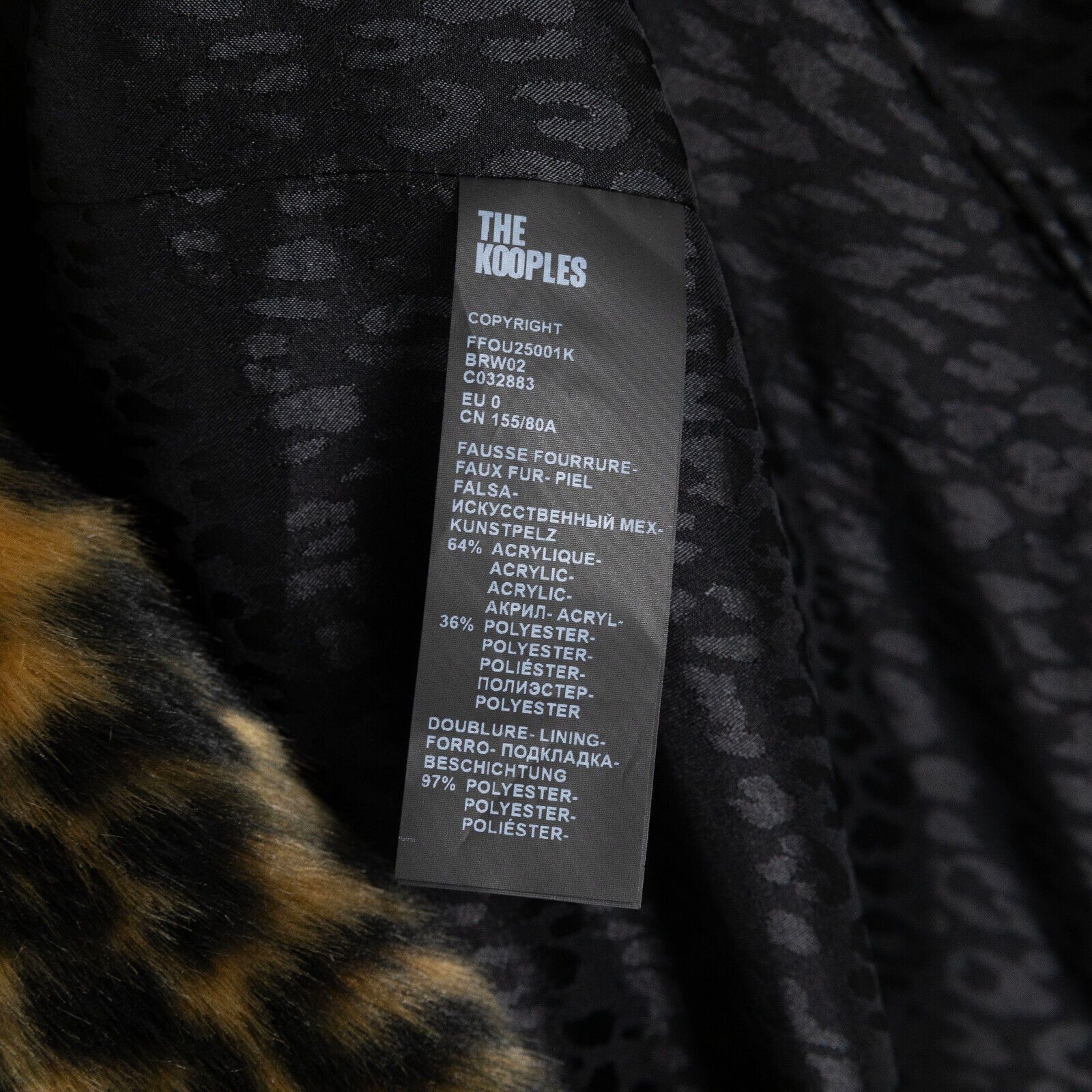 The Kooples The Kooples Leopard Print Faux Fur Coat Leopard Size 0/XS Size XS / US 0-2 / IT 36-38 - 5 Thumbnail