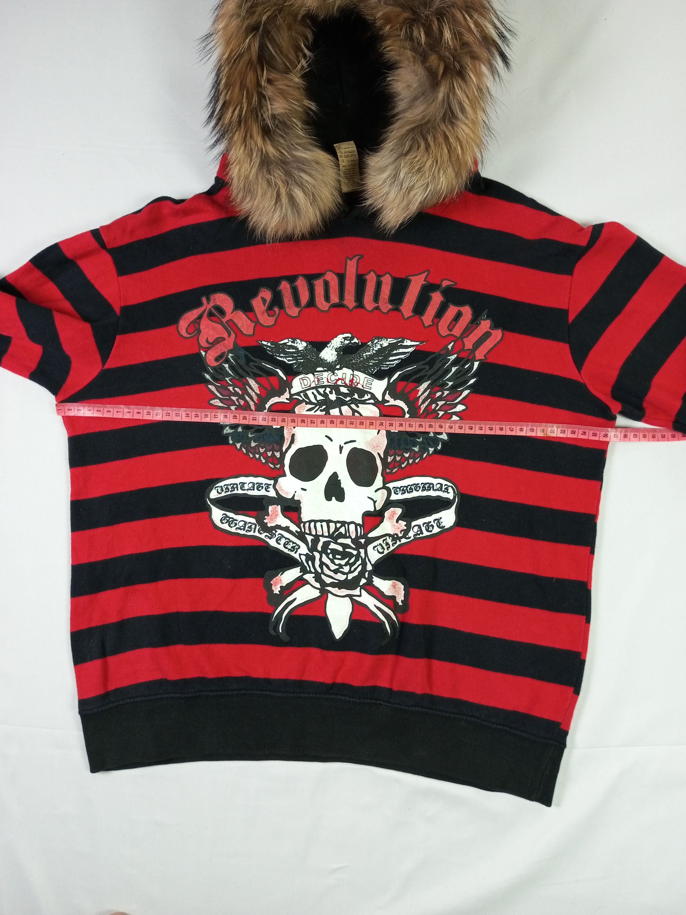 If Six Was Nine Decide Revolution fur hoodie poem punk grunge style Size US M / EU 48-50 / 2 - 12 Thumbnail