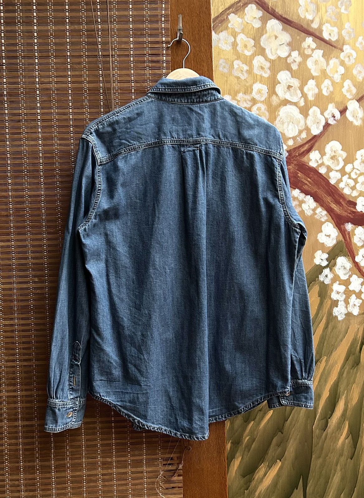 Kenzo Kenzo Paris Embroidered Tiger Denim Long Sleeve Shirt Size S / US 4 / IT 40 - 2 Thumbnail