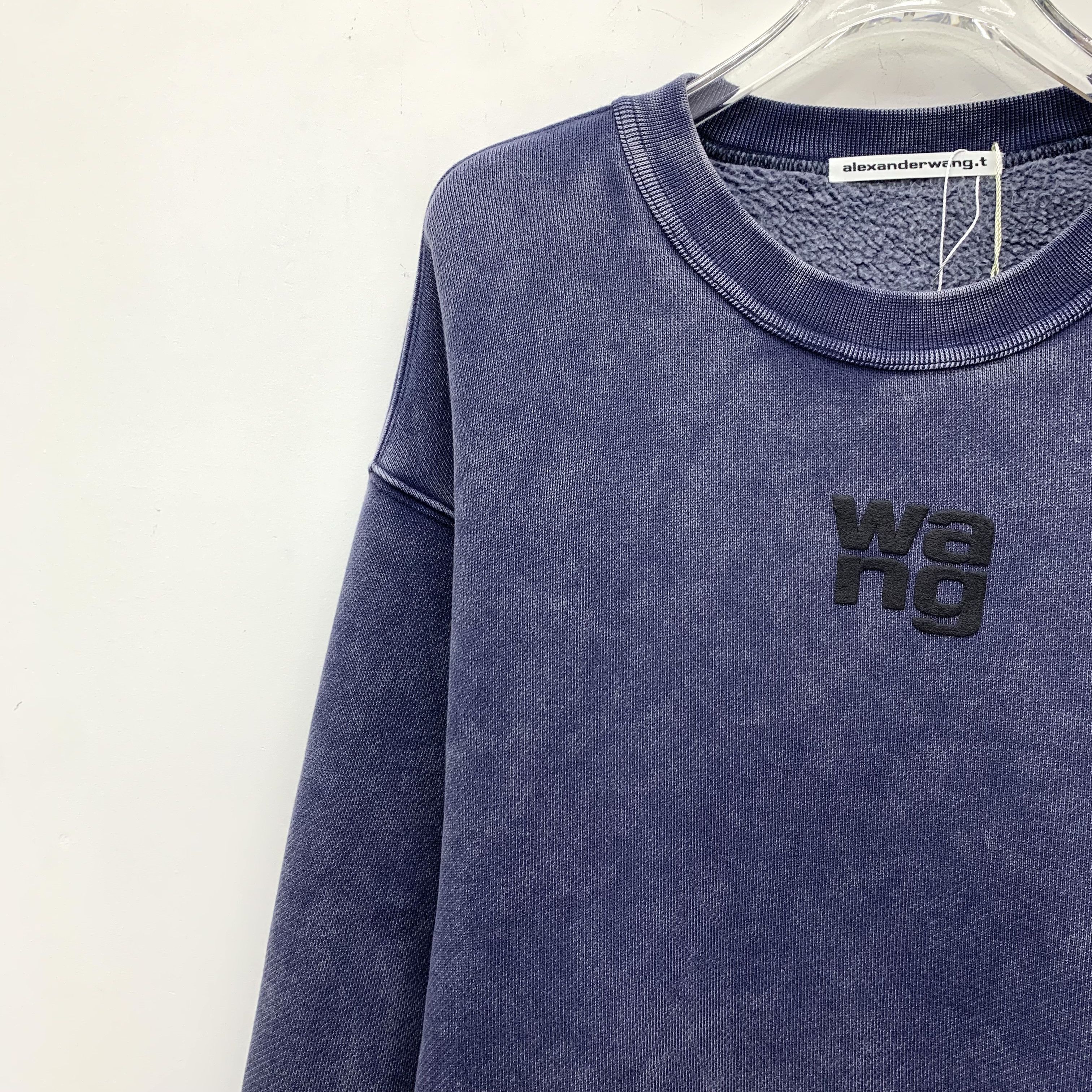 Alexander Wang Alexander Wang Washed Logo Sweatshirt Navy (M) Size US M / EU 48-50 / 2 - 3 Thumbnail