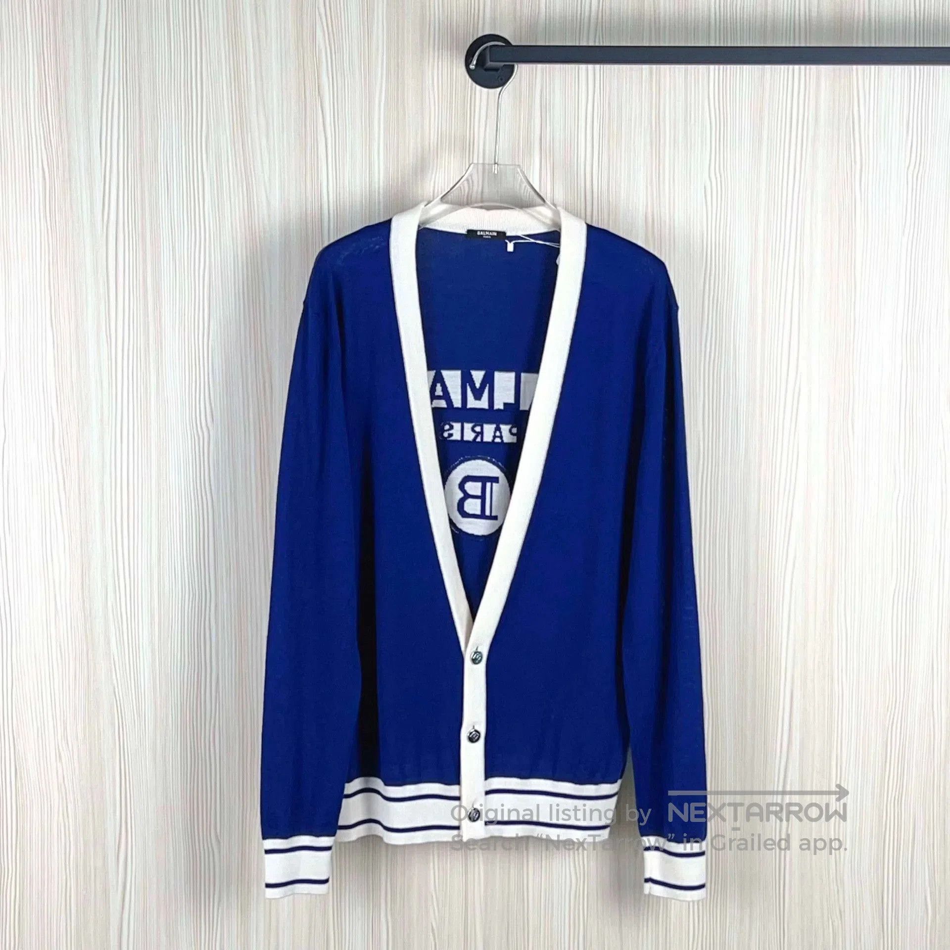 Balmain balmain blue cardigan size M for sale. Size US M / EU 48-50 / 2 - 1 Thumbnail