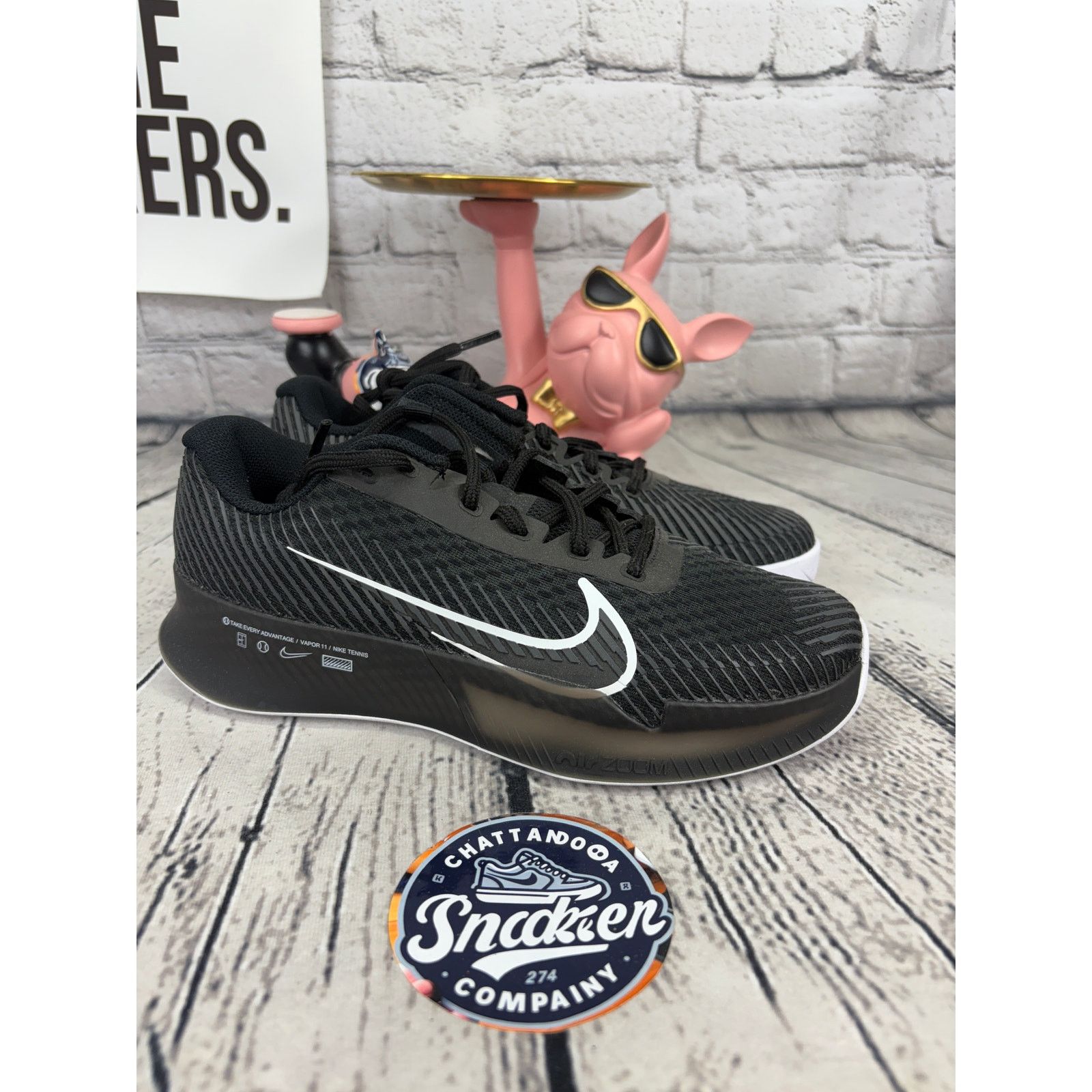 Nike Nike Air Zoom Vapor 11 Hard Court Tennis Shoes Women 6 Black Size US 6 / IT 36 - 5 Thumbnail