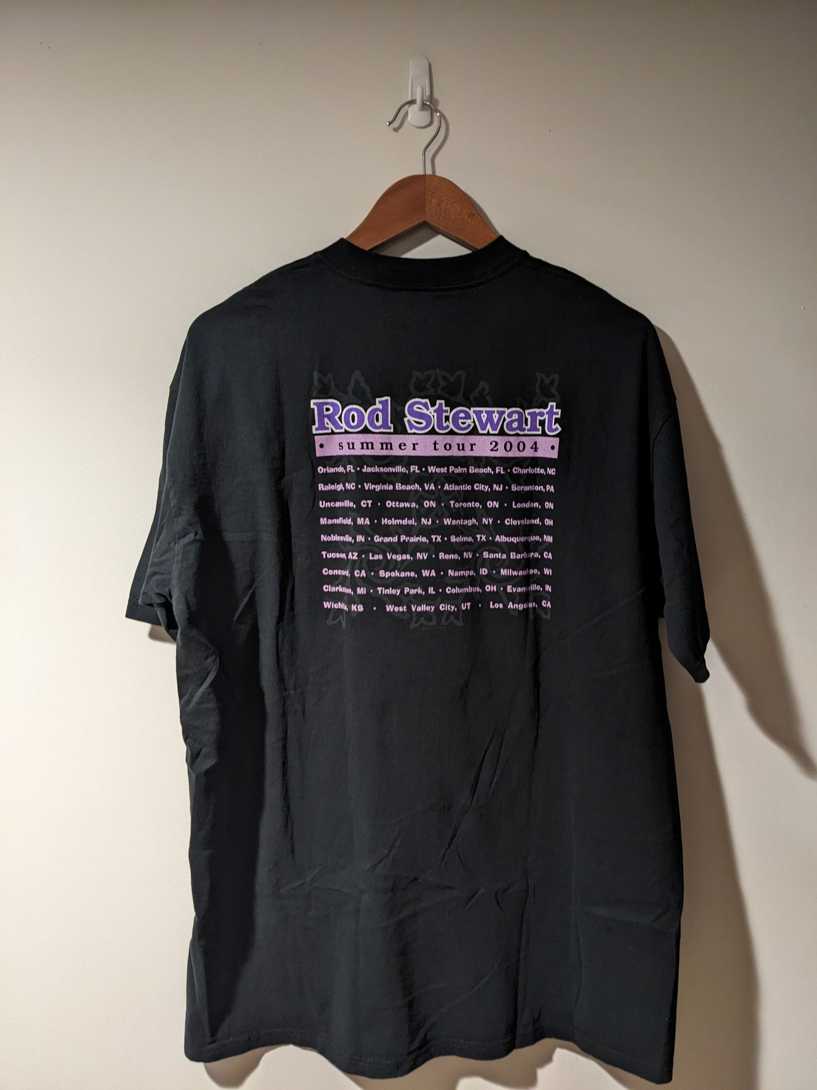 Band Tees × Vintage Vintage 2004 Rod Stewart Summer Tour Band Music T-Shirt Size US XL / EU 56 / 4 - 4 Thumbnail