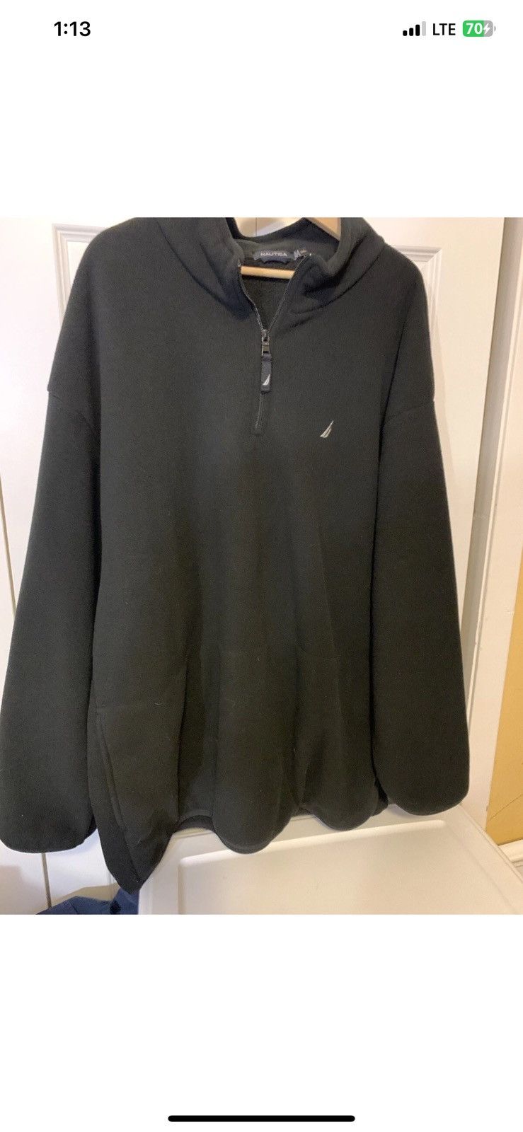 Nautica Nautica Mens Sz 3XL Quarter Zip Fleece Pullover Black Size US XXL / EU 58 / 5 - 1 Thumbnail
