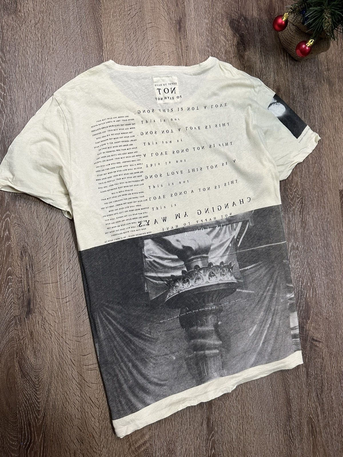 Allsaints × Japanese Brand × Vintage AllSaints T-Shirt Graphic Logo Y2K Size L / US 10 / IT 46 - 5 Thumbnail