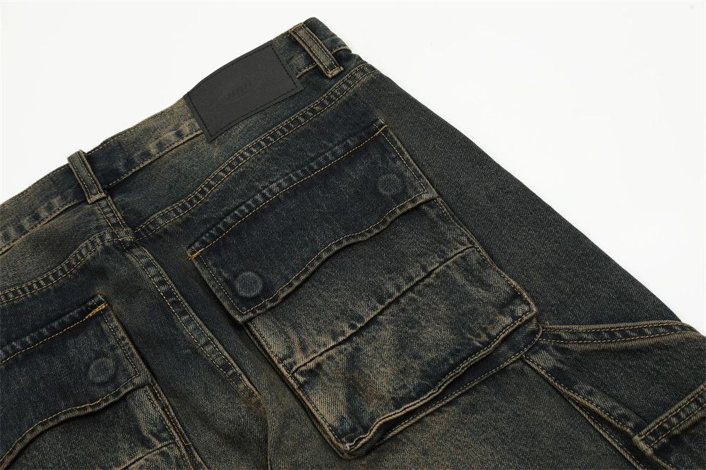 grunge y2k faded baggy cargo jeans