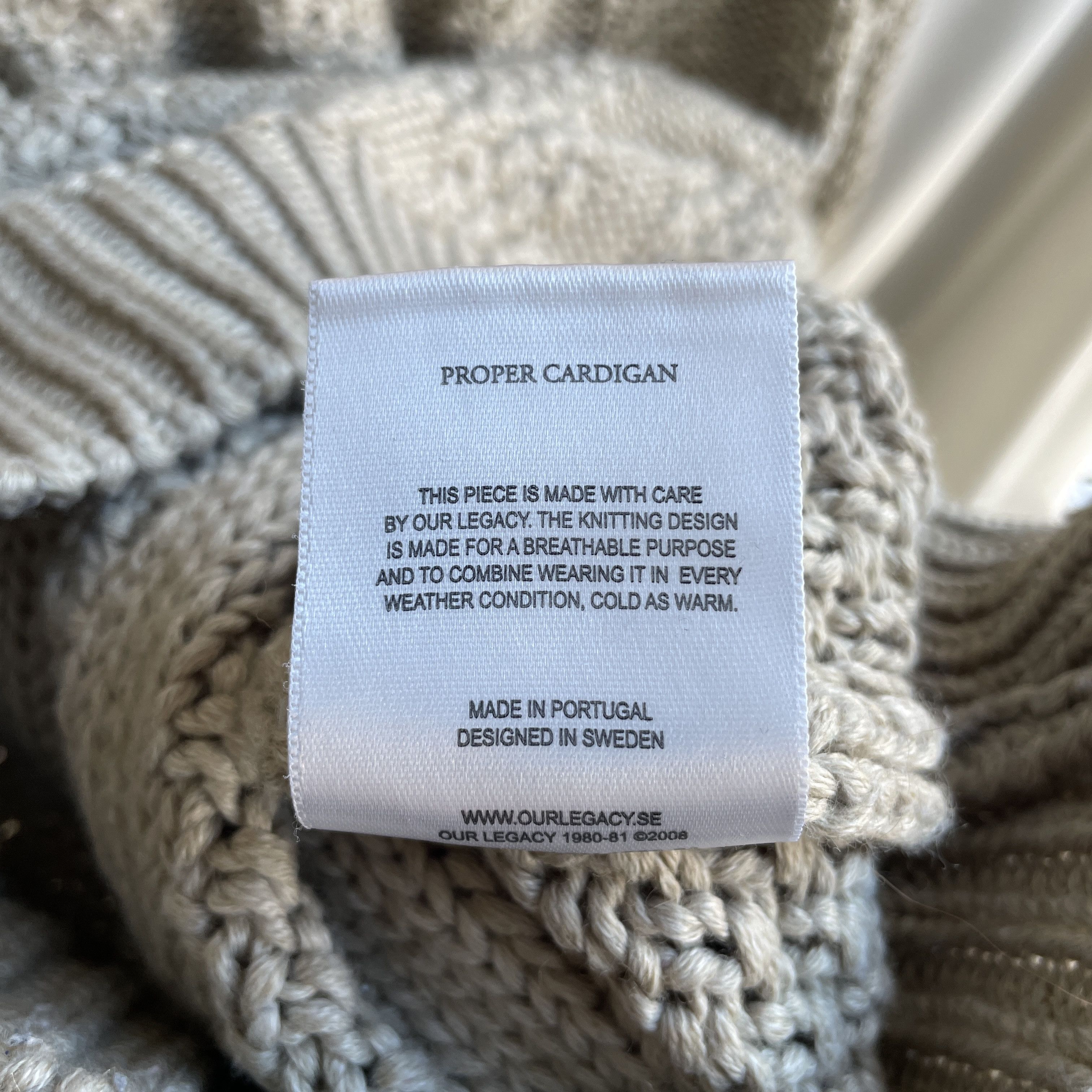 Our Legacy Our Legacy Shawl Collar Wool Blend Proper Cardigan Size XL Size US XL / EU 56 / 4 - 8 Thumbnail