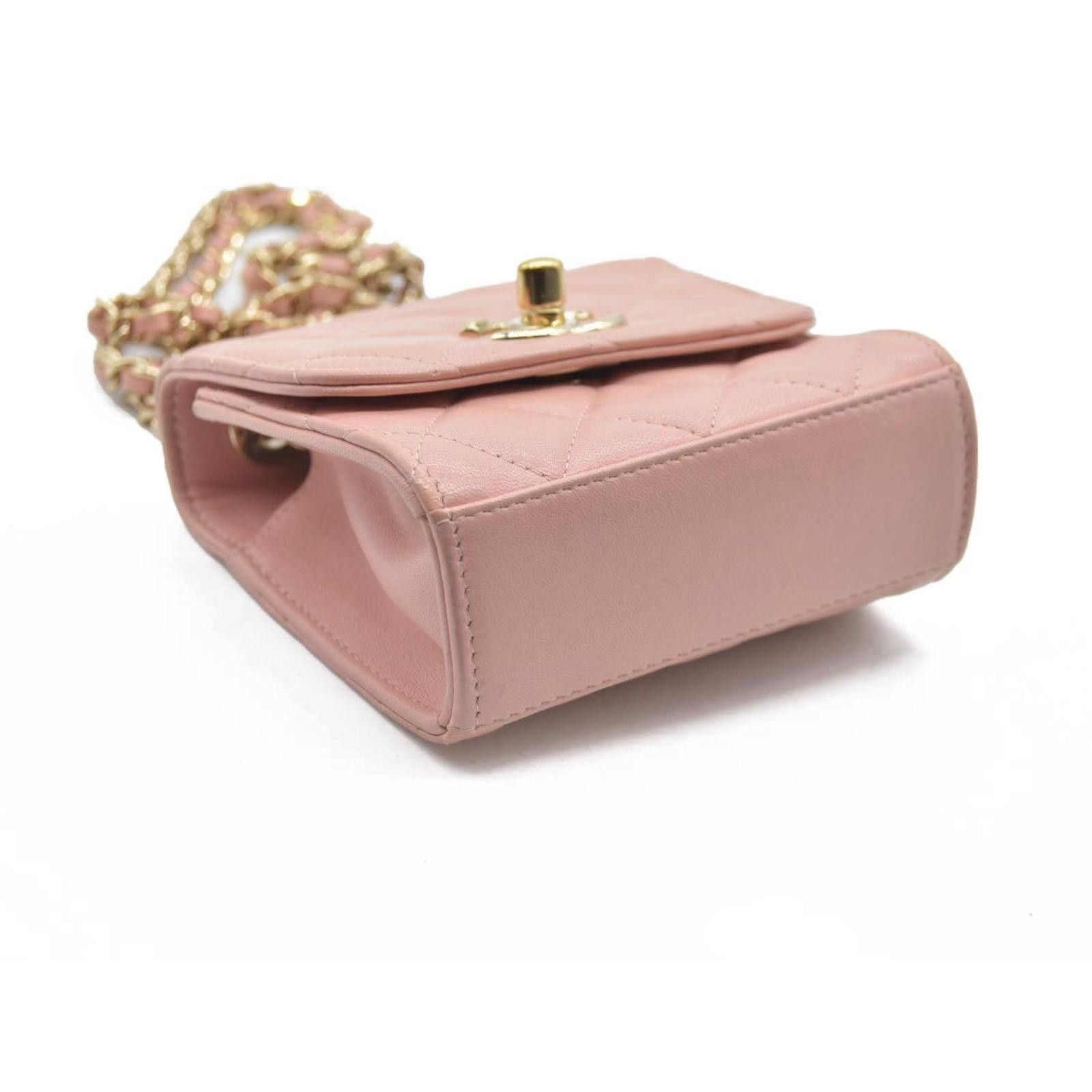 Chanel Chanel Lambskin Quilted Mini Trendy CC Clutch With Chain Size ONE SIZE - 10 Thumbnail