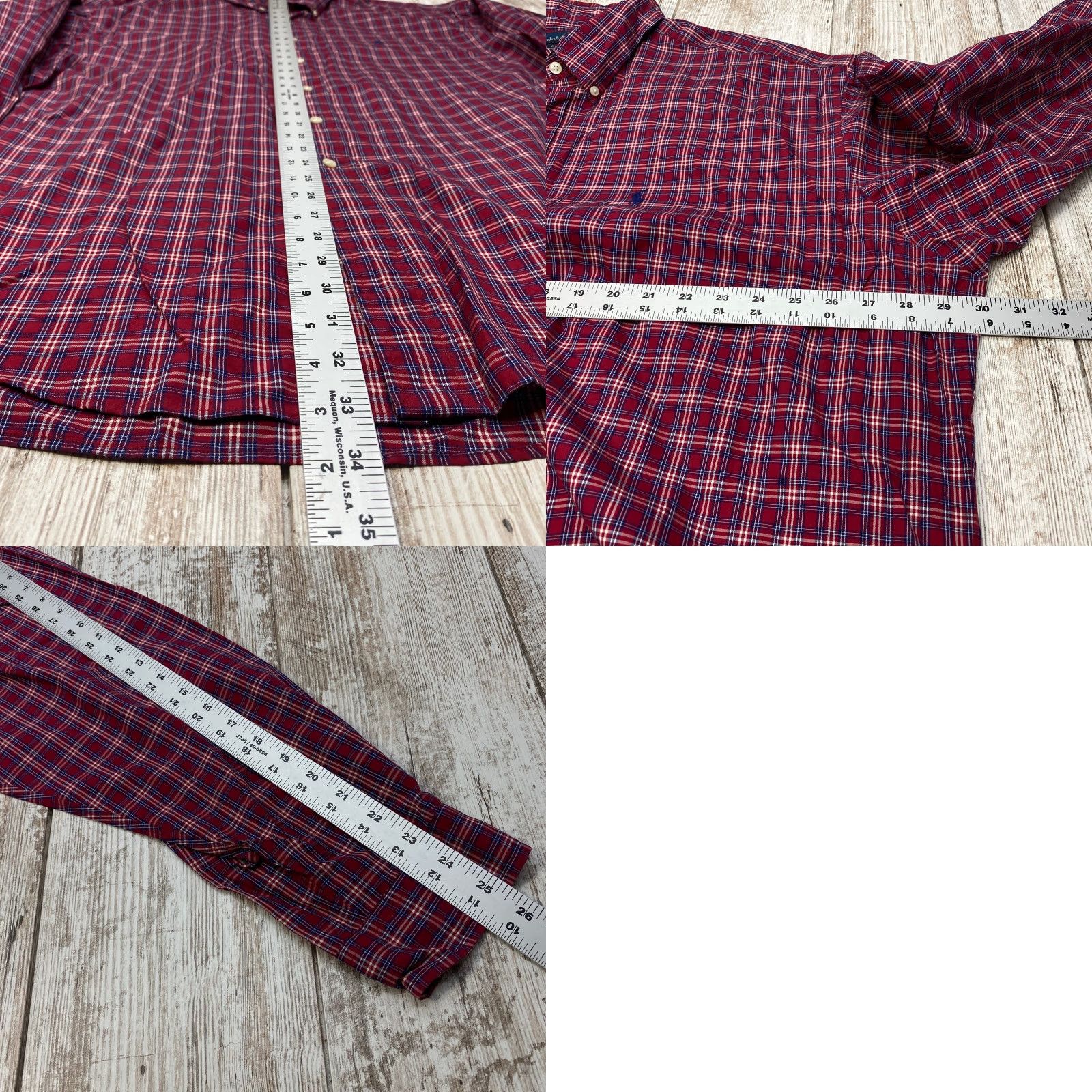 Ralph Lauren Ralph Lauren Blake Long Sleeve Button Up Mens 2XL Check Shirt 100% Cotton 7409 Size US XXL / EU 58 / 5 - 8 Thumbnail